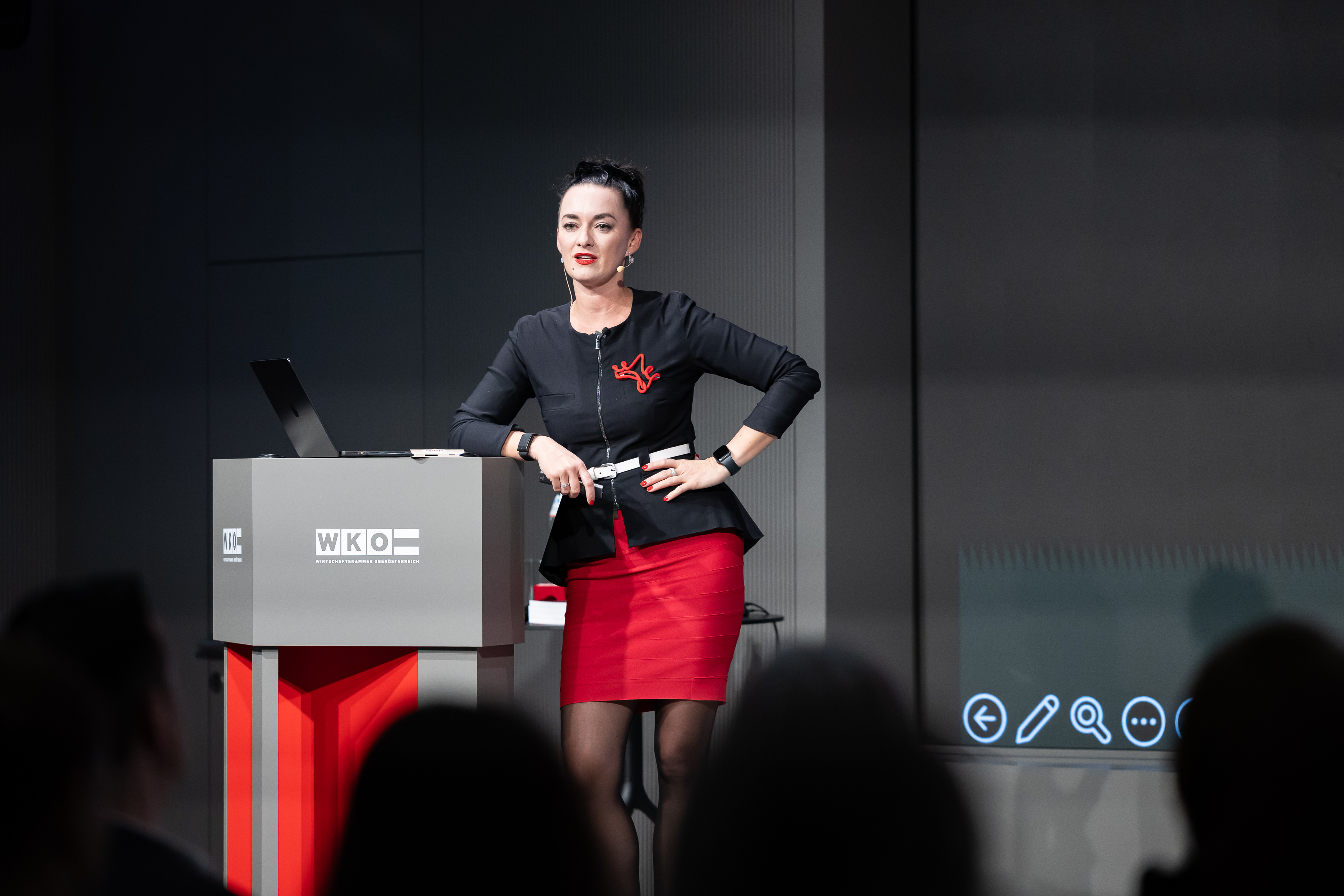 Keynote-Speakerin Silvia Agha-Schantl.