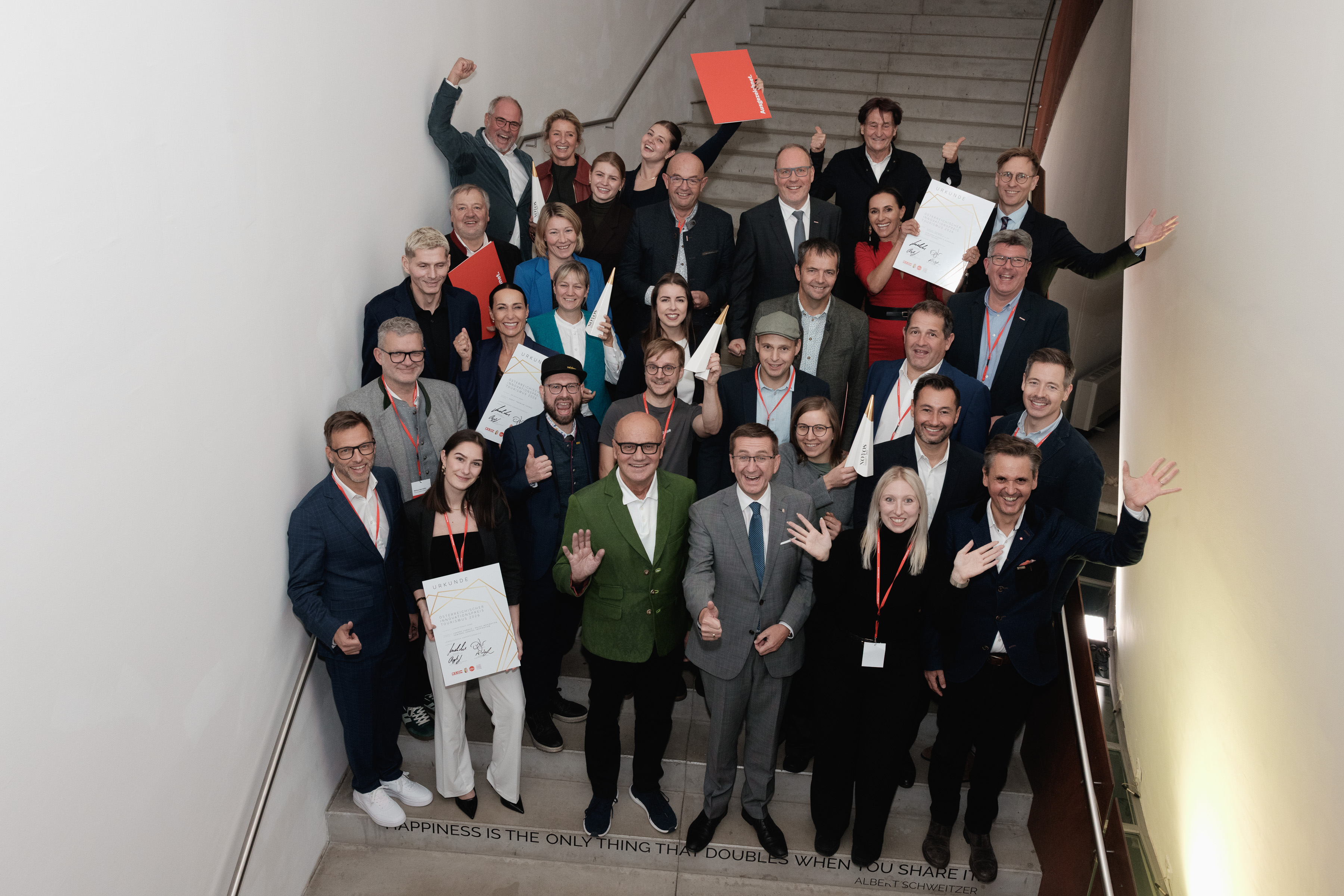 Gewinner des NOTOS und Landes-ÖIT beim oö. Tourismustag. 