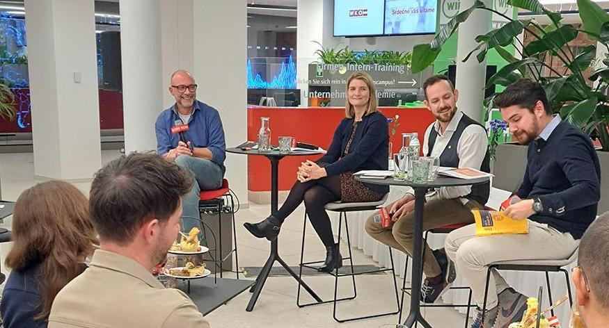 Das Startup-Trio war zu Gast in der WKOÖ.