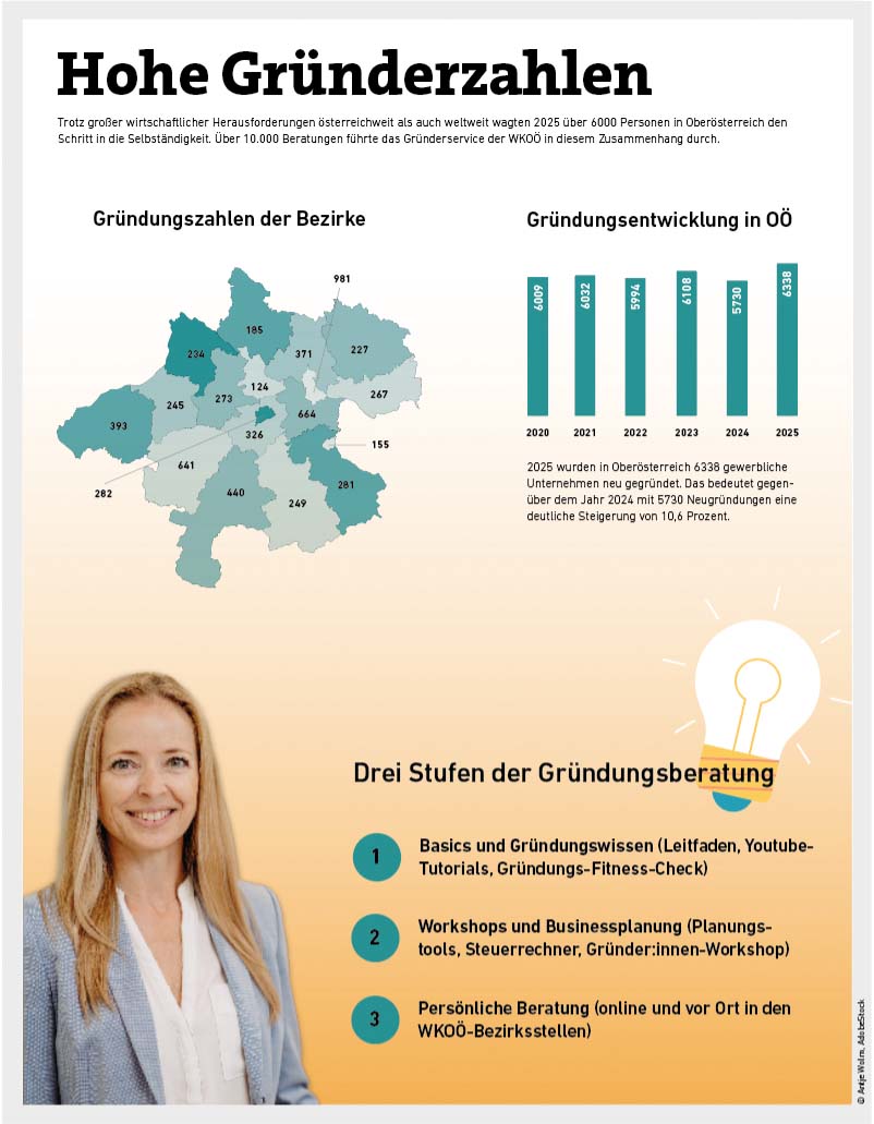 Wirtschaftsgrafik Gr&uuml;nderzahlen