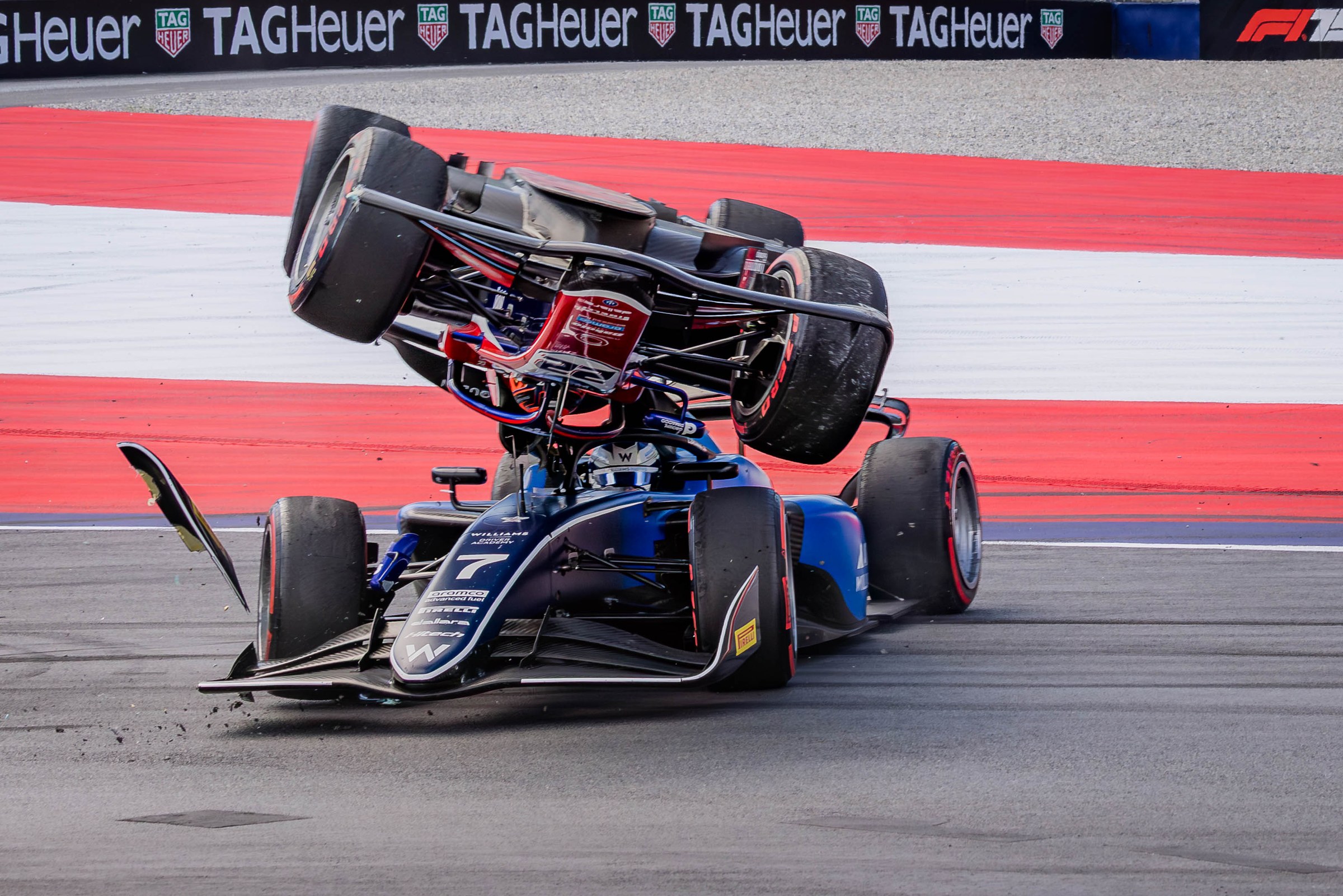 Unfall beim Formula 2 Rennen