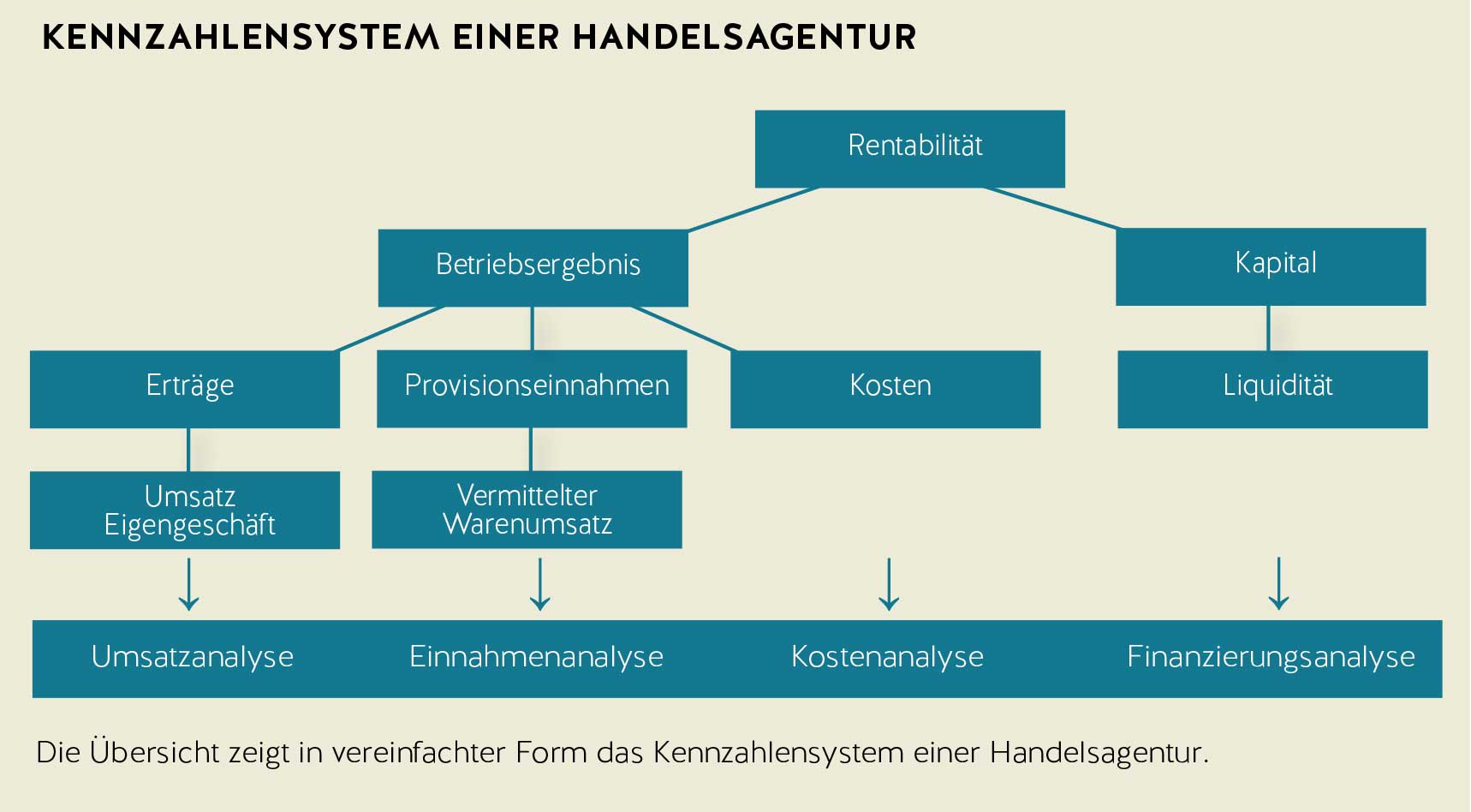Kennzahlen einer Handelsagentur
