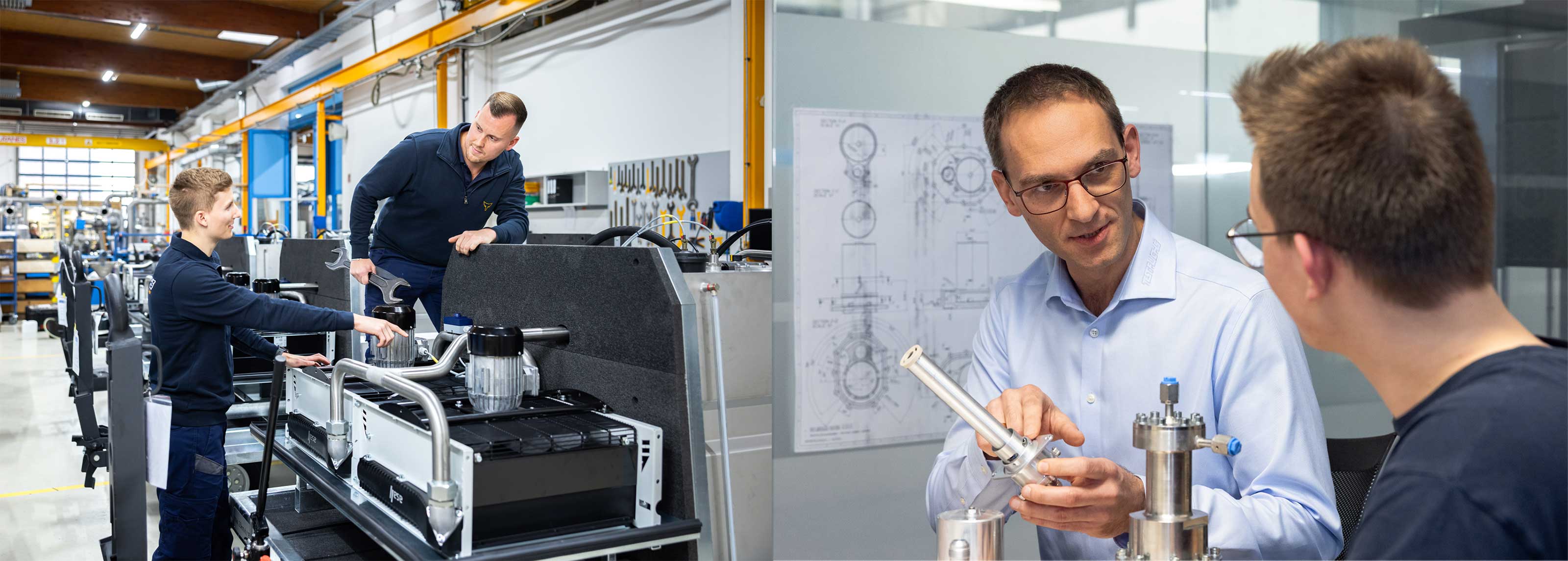 Mitarbeiter der Firma Test-Fuchs International GmbH