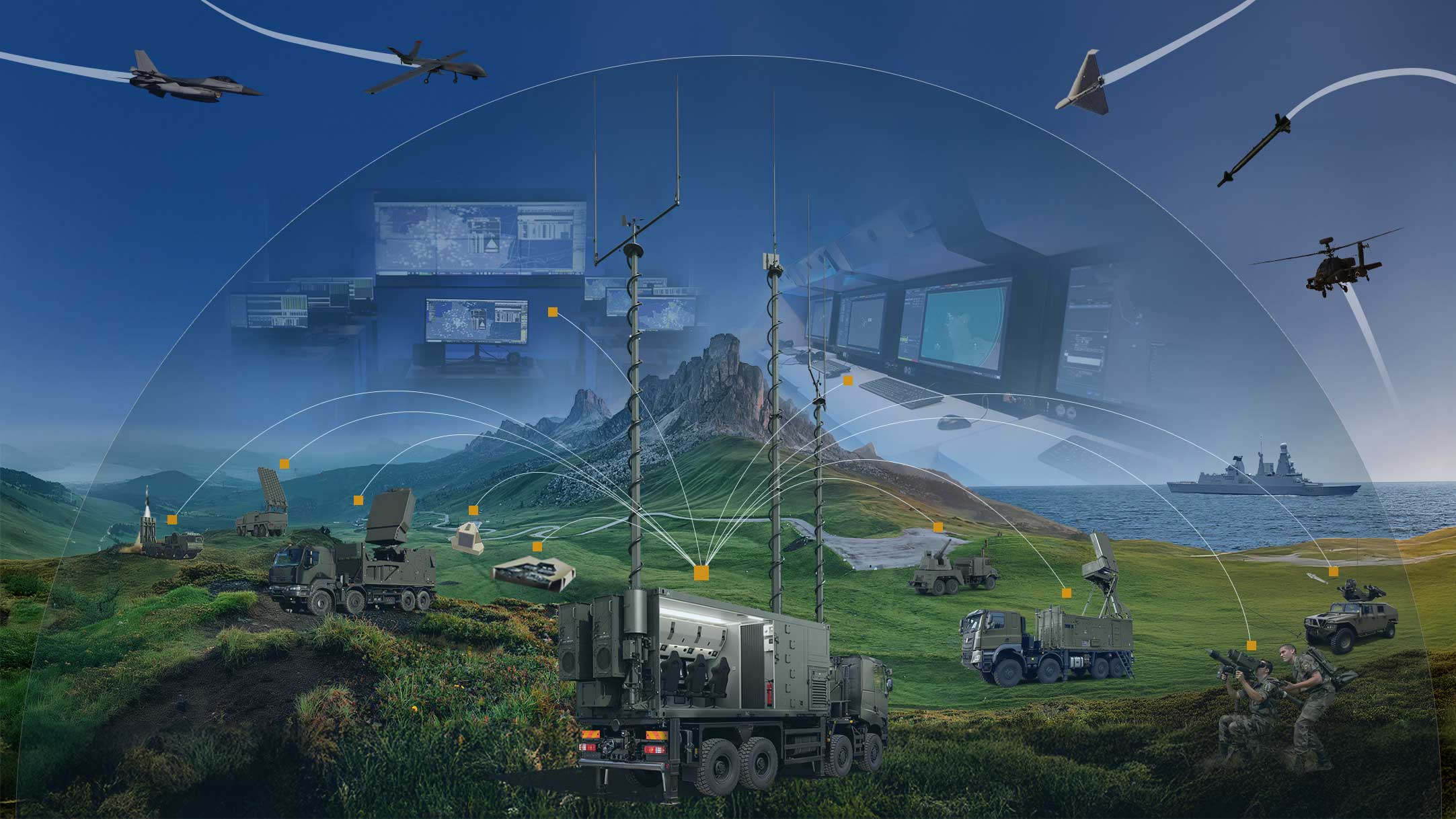 Grafische Darstellung des Thales Sky Defenders