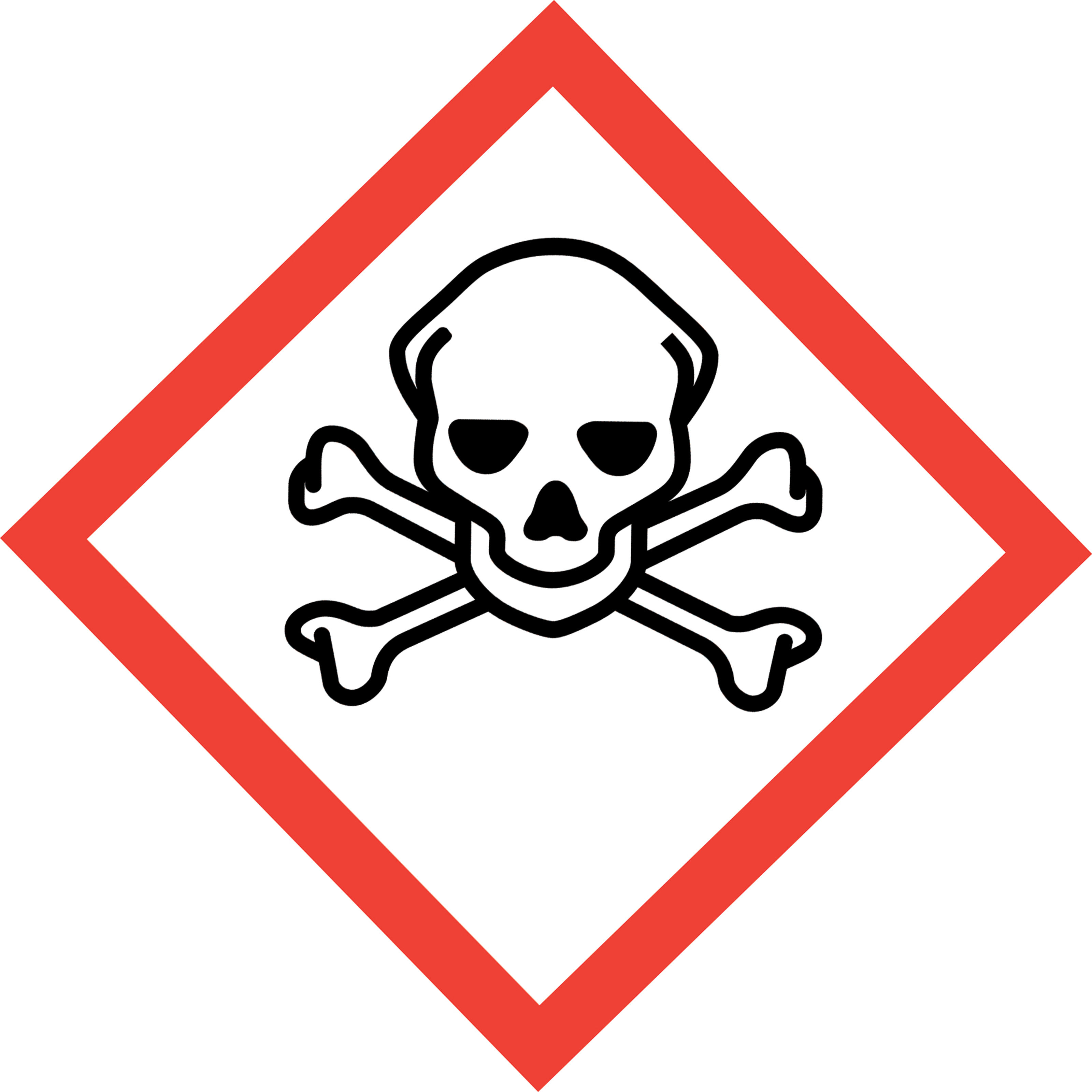Schwarzes Symbol einer Person die auf Brustkorb sternartige wei&szlig;e Linien mit Punkten hat von rotem Quadrat eingegrenzt auf wei&szlig;em Hintergrund
