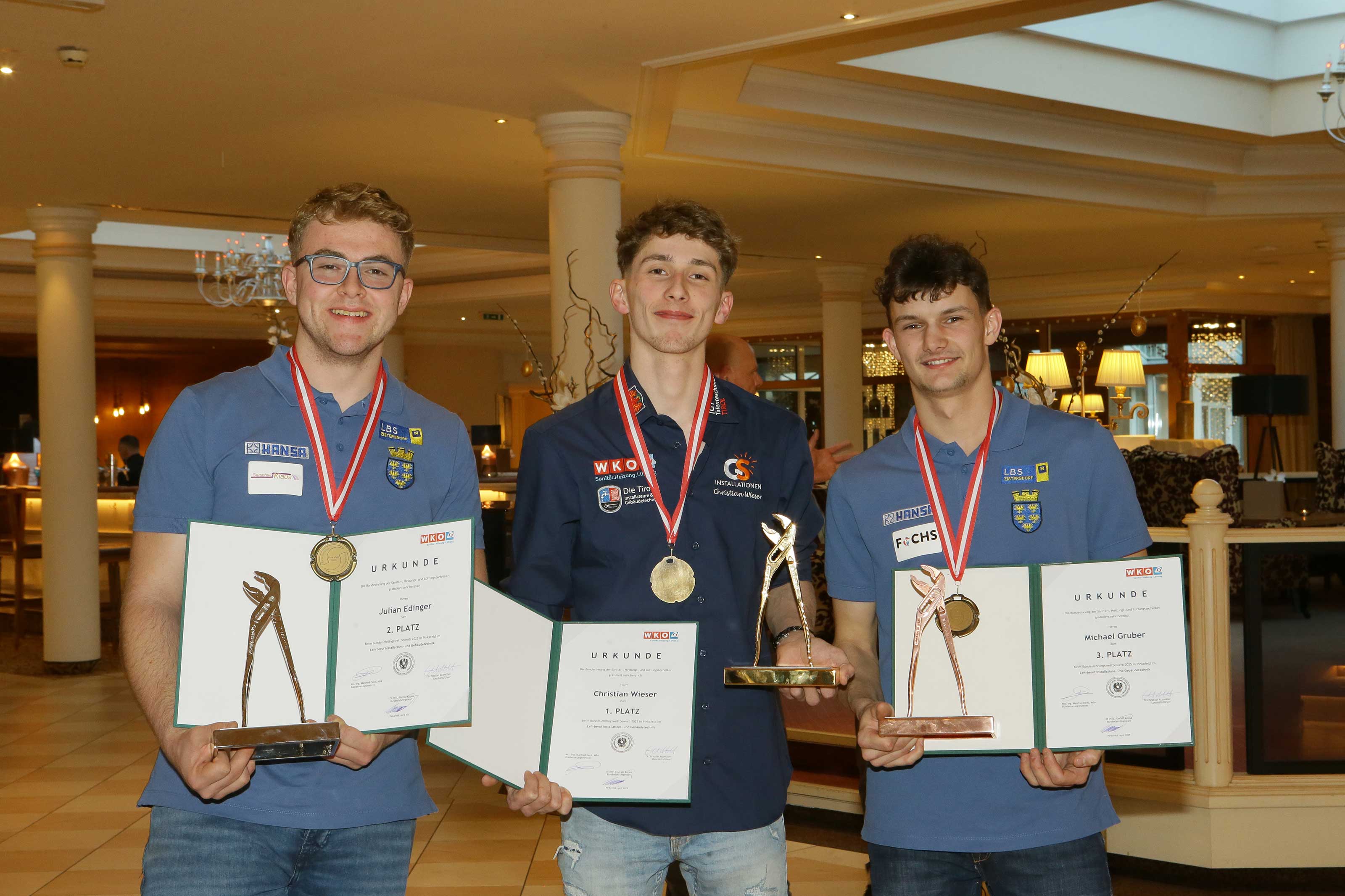Julian Edinger, Christian Wieser, Michael Gruber