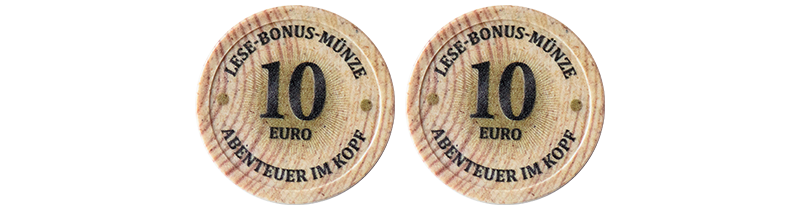 Zwei Lesem&uuml;nzen