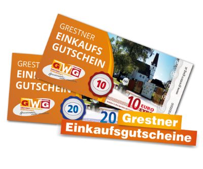 Der Grestner Einkaufsgutschein