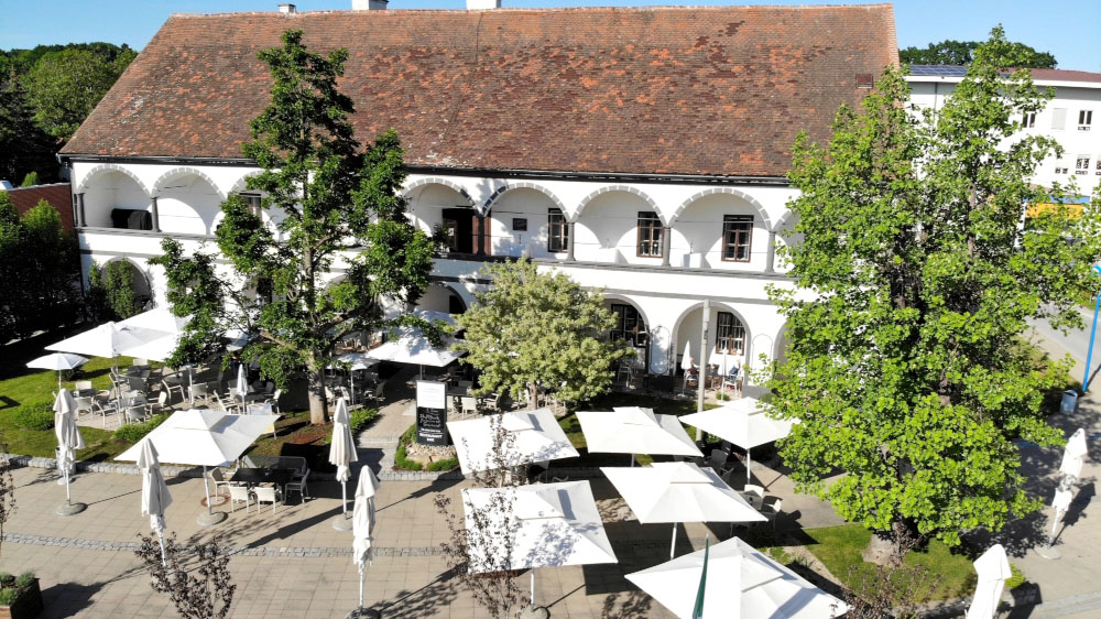 Luftansicht vom Kastell Stegersbach