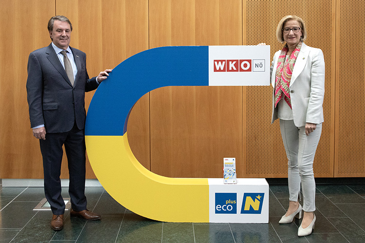 Pressefoto WKNÖ Präsident Ecker und Jochen Danninger