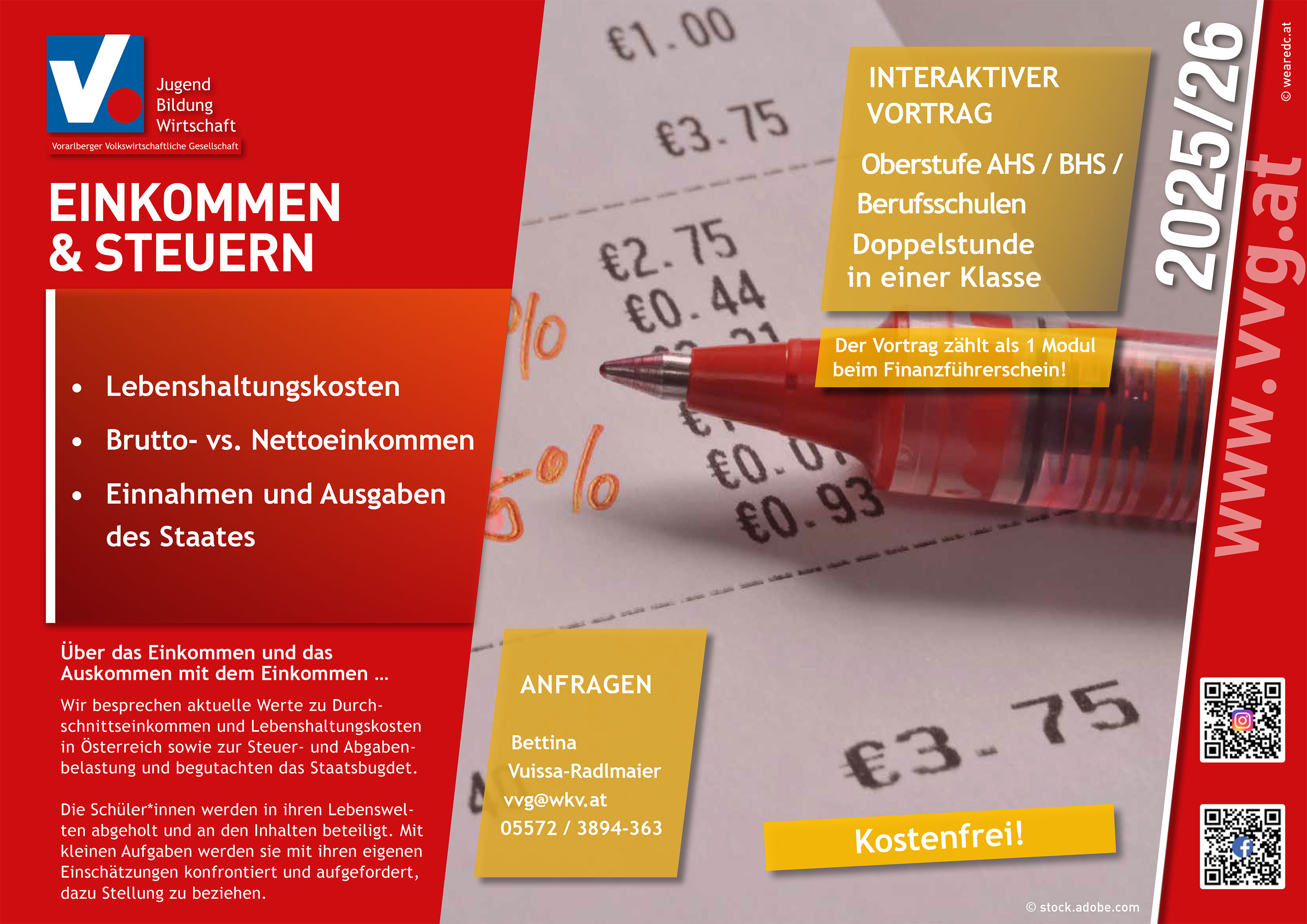 Vortrag "Einkommen & Steuern"