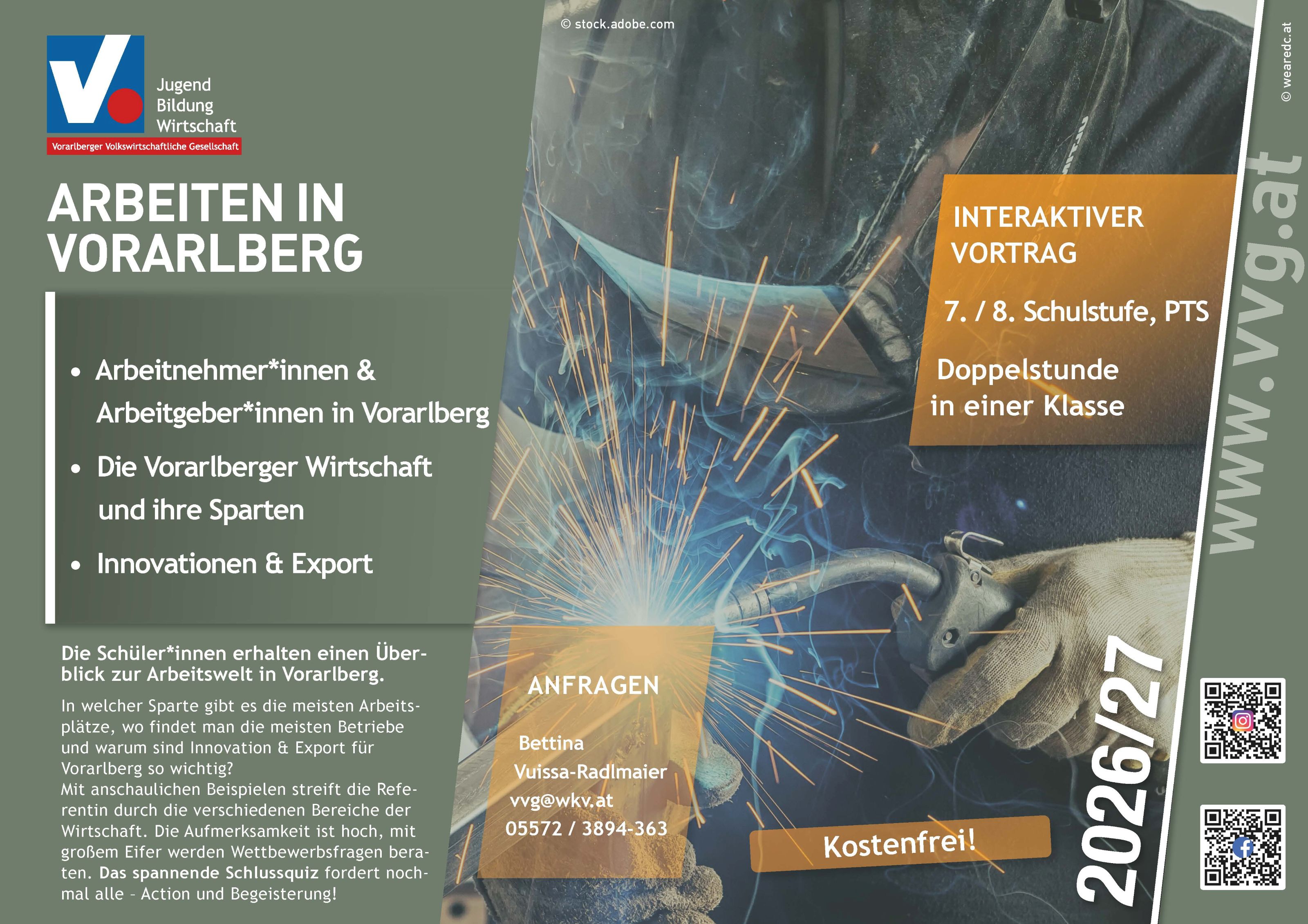 Vortrag "Arbeiten in Vorarlberg"