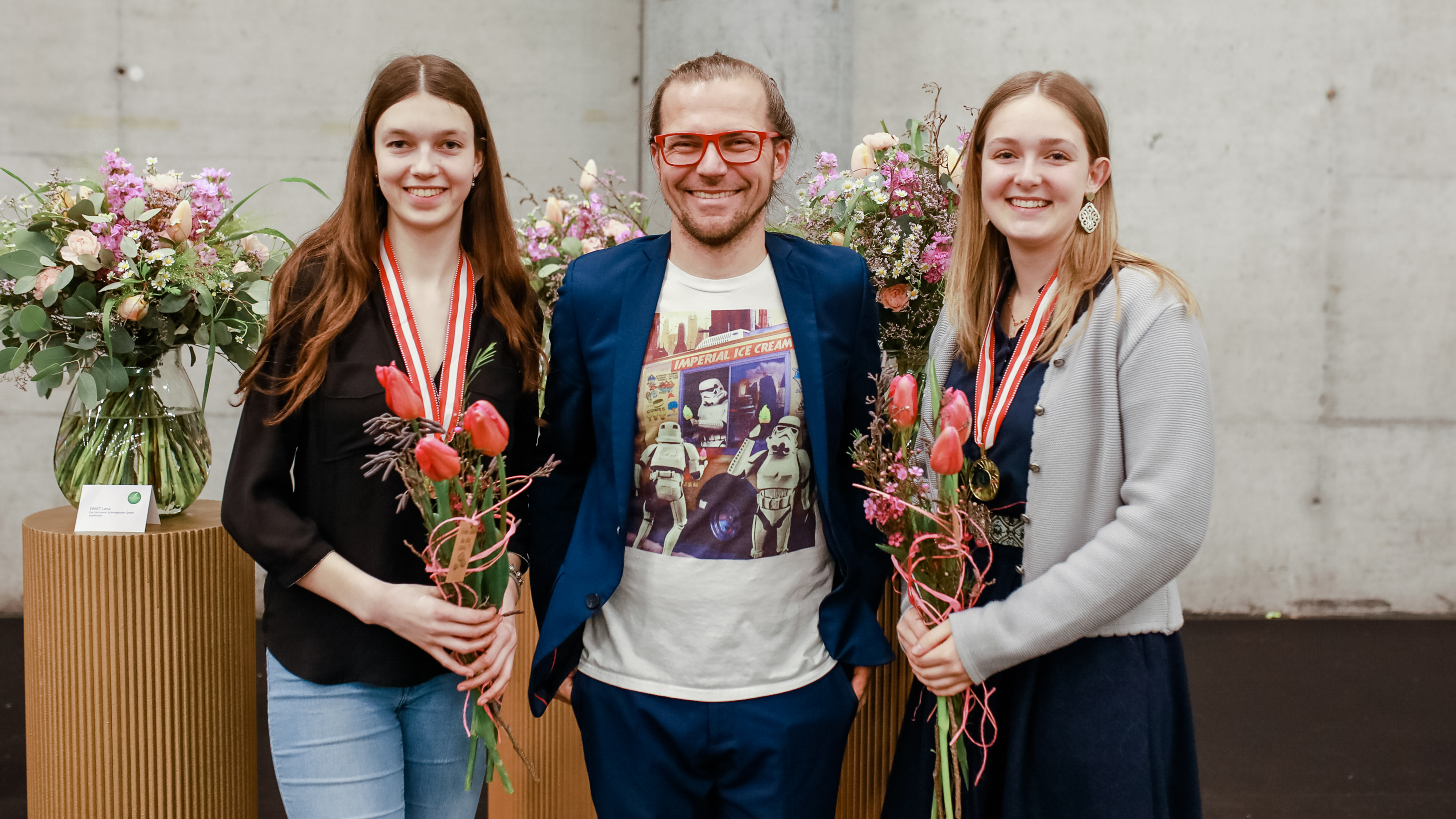 Doppelsieg von Anna-Lena Scharler, Die G&auml;rtnerei Schweighofer und Julia Gschwandtner von Blumen Lindner GmbH