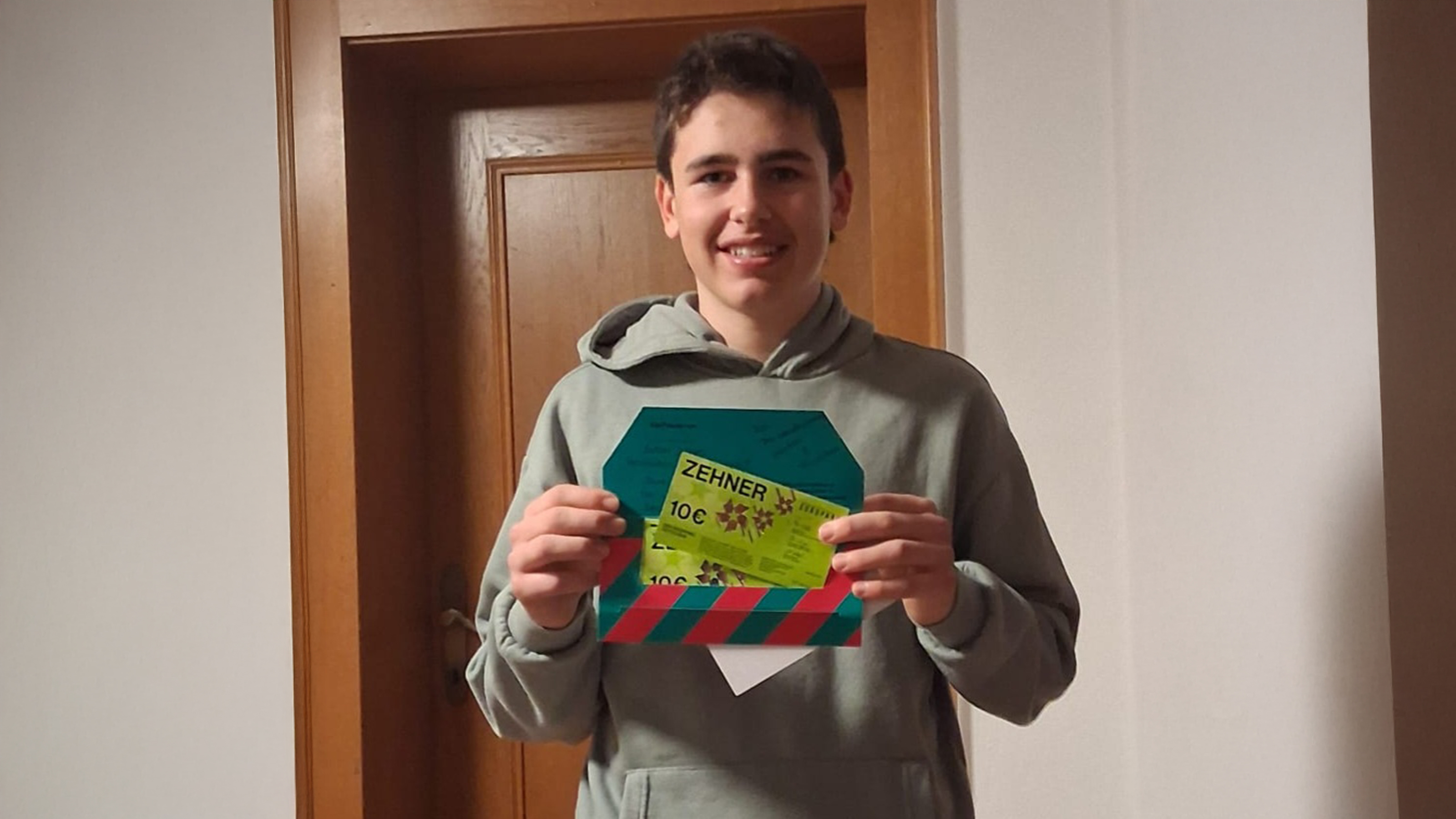 Einer der Gewinner des Gewinnspiels