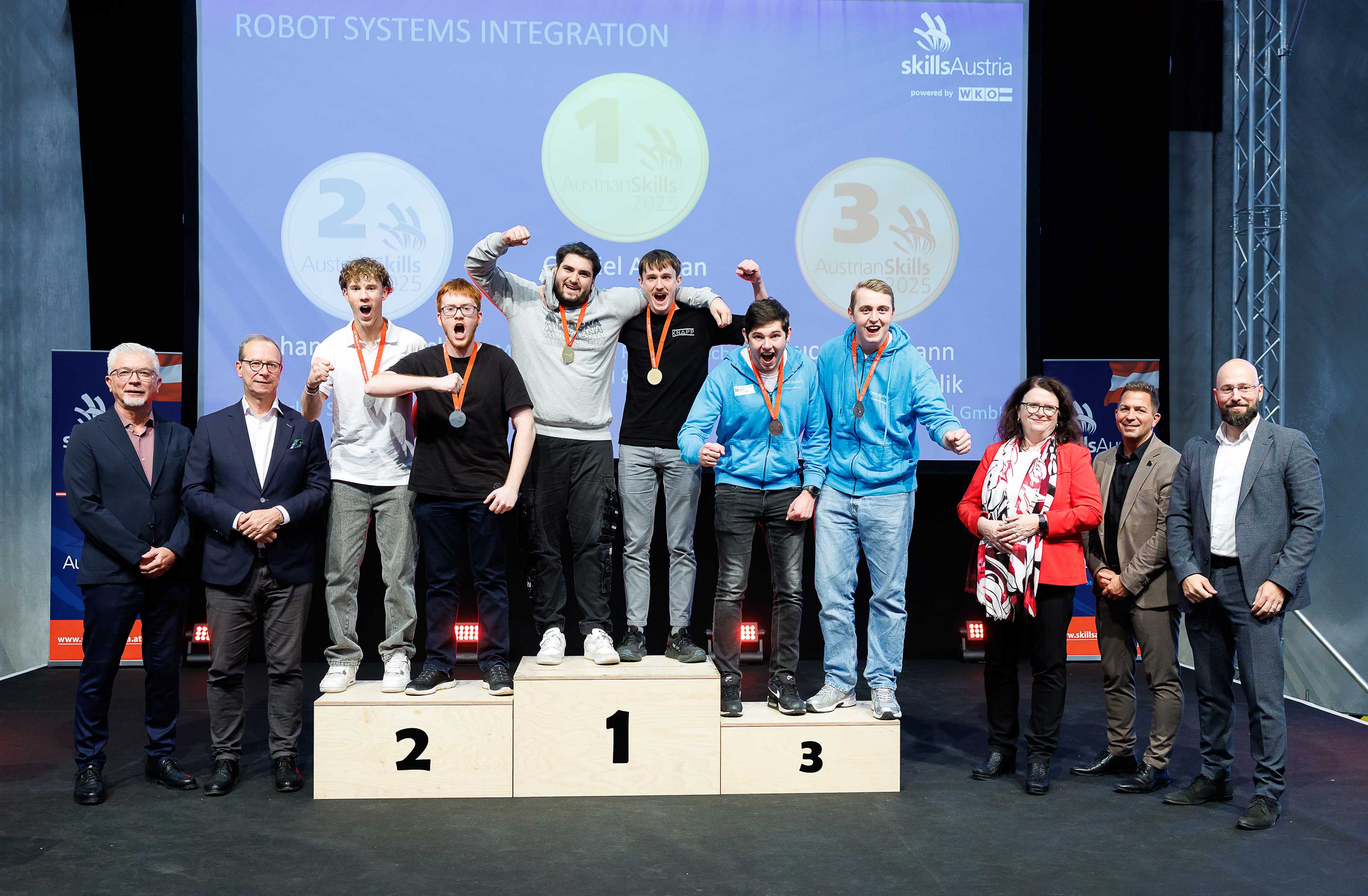 Gewinner der AustrianSkills 2025 im Beruf Robot Systems Integration