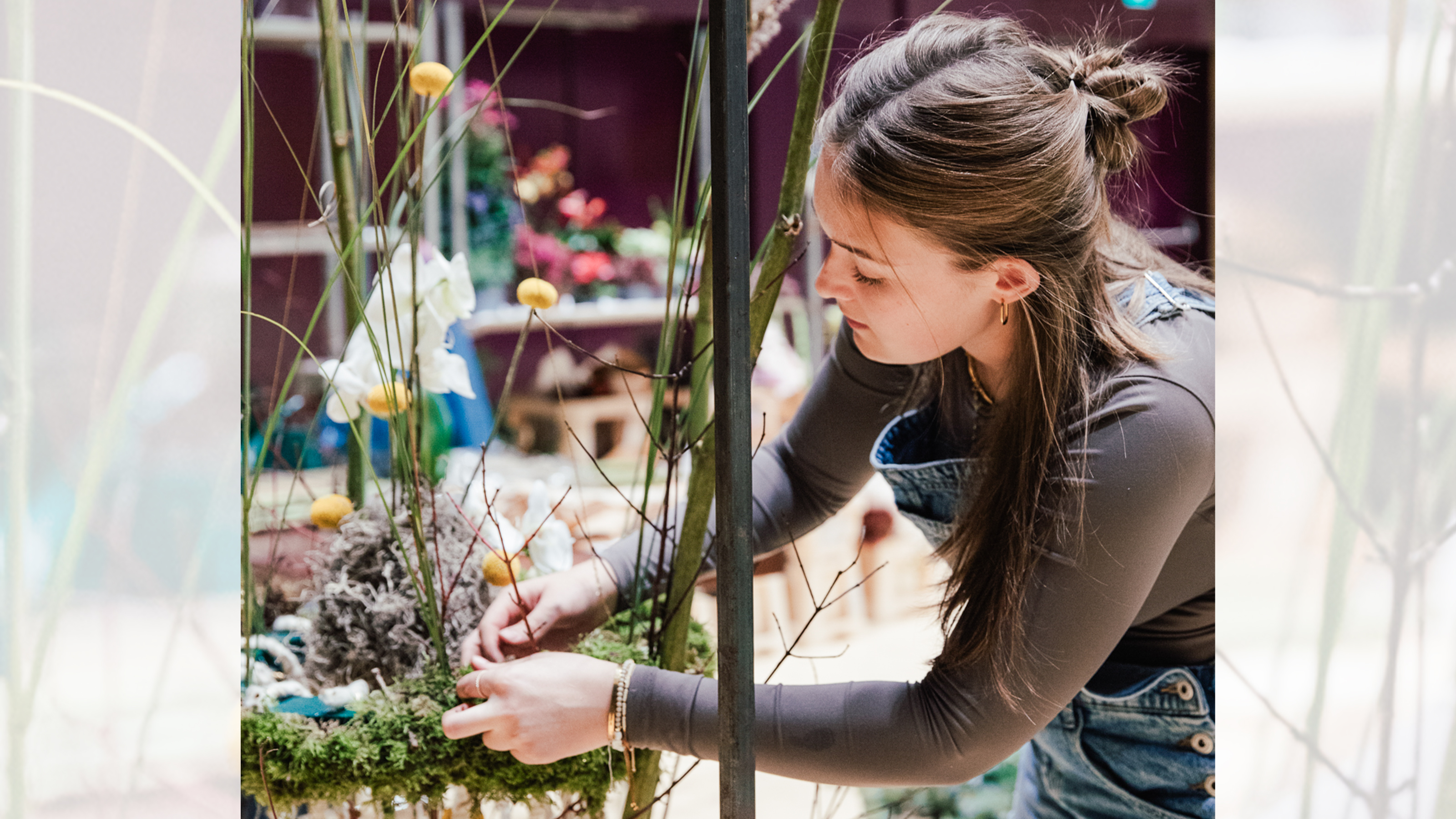 Julia Gschwandtner bei den Staatsmeisterschaften der Floristen.