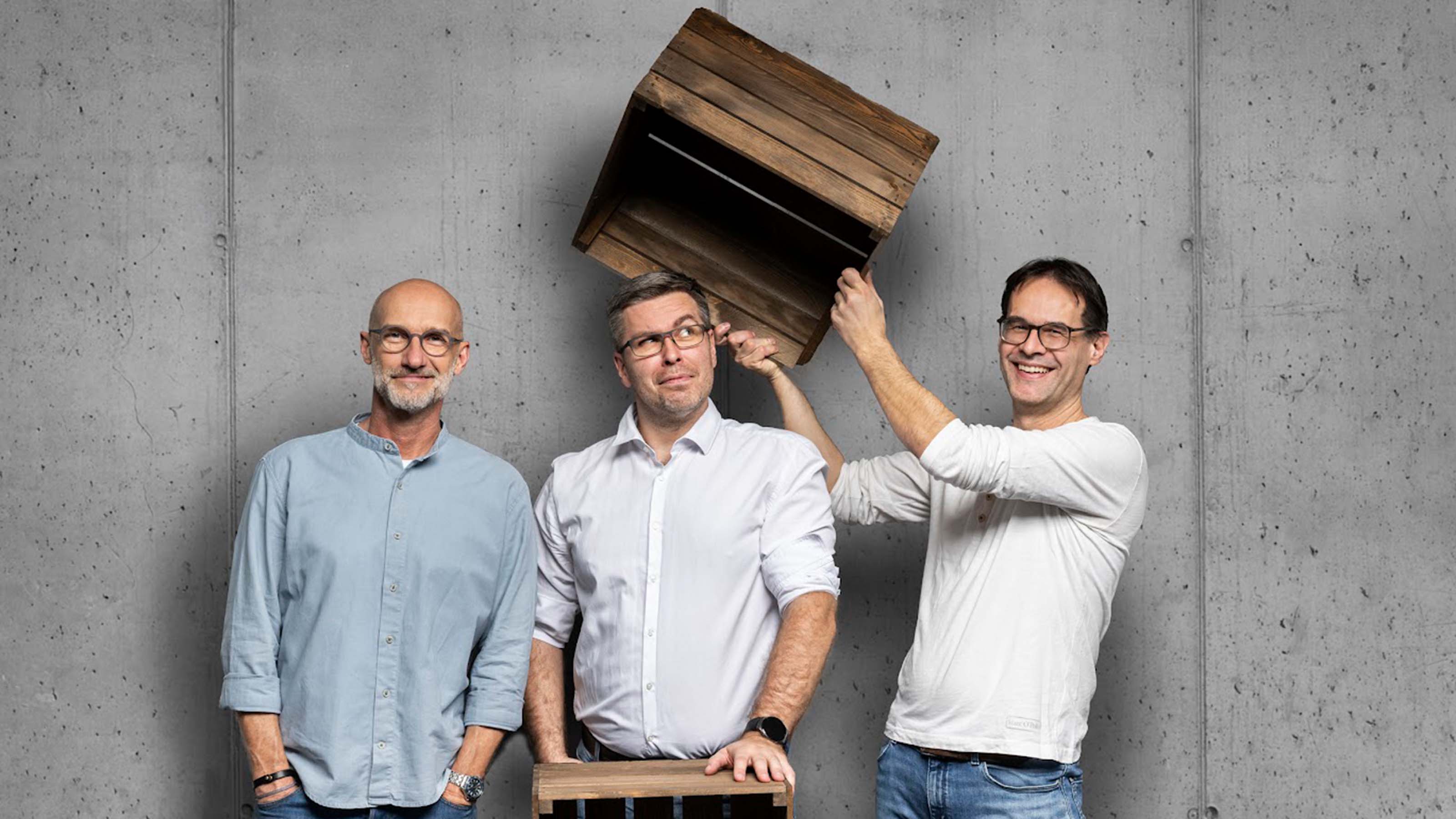 Die 's Fachl-Gr&uuml;nder Roland Huber, Christian Hammer und Markus Bauer. 