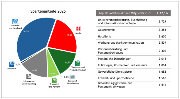 Mitgliederstatistik 2025 Spartenanteile
