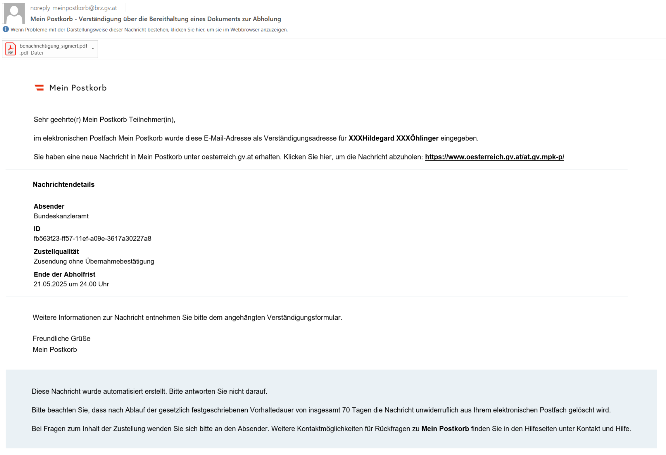 Beispielmail