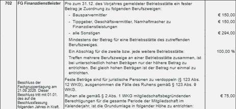 Beschluss FGT Finanzdienstleister 2026