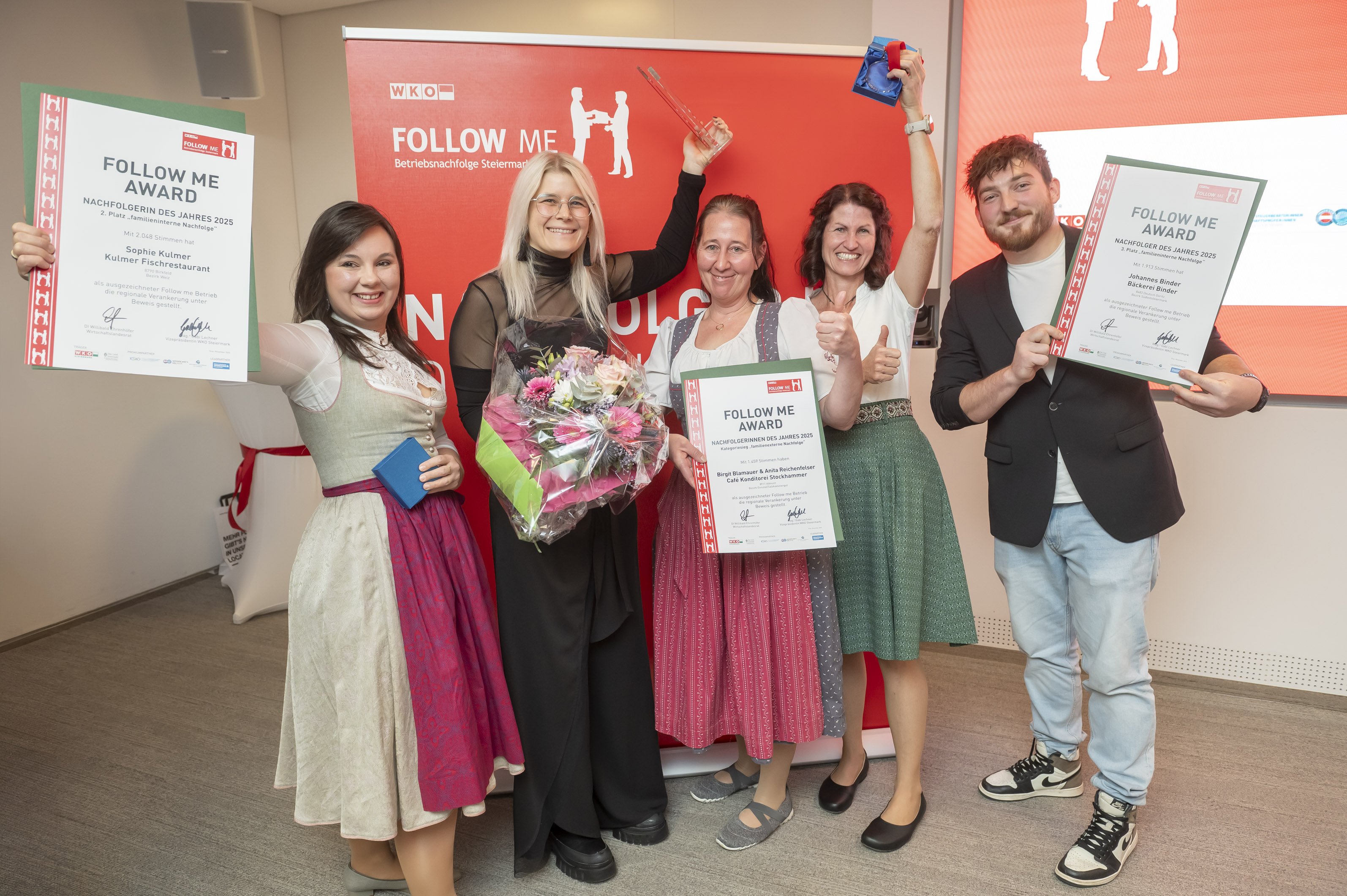 Gewinner:innen des Follow-me-Awards 2025