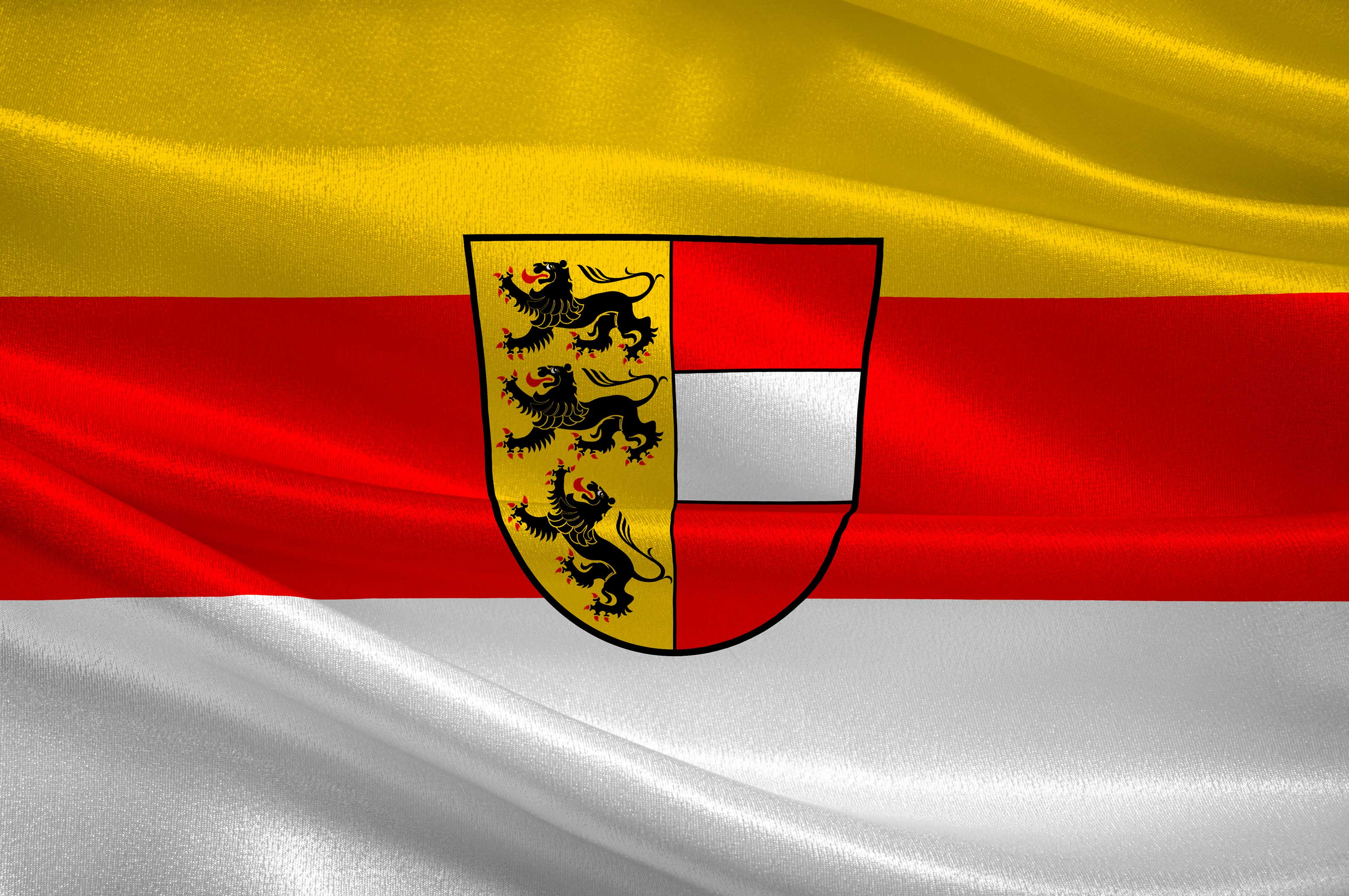 Flagge mit Wappen des &ouml;sterreichischen Bundeslandes K&auml;rnten