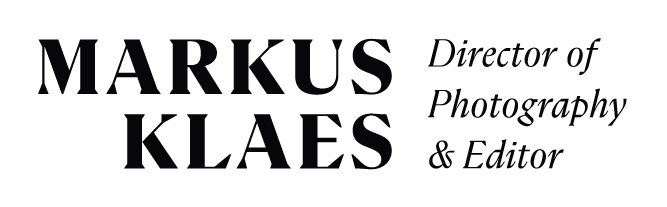 Schwarter Schriftzug: Markus Klaes