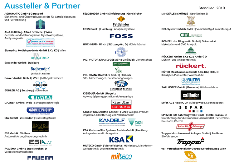 INGESA 2018 - Austeller und Partner