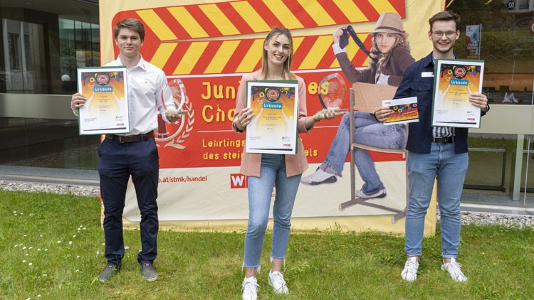 Michael Uhl, Jennifer Paar und André Brunner