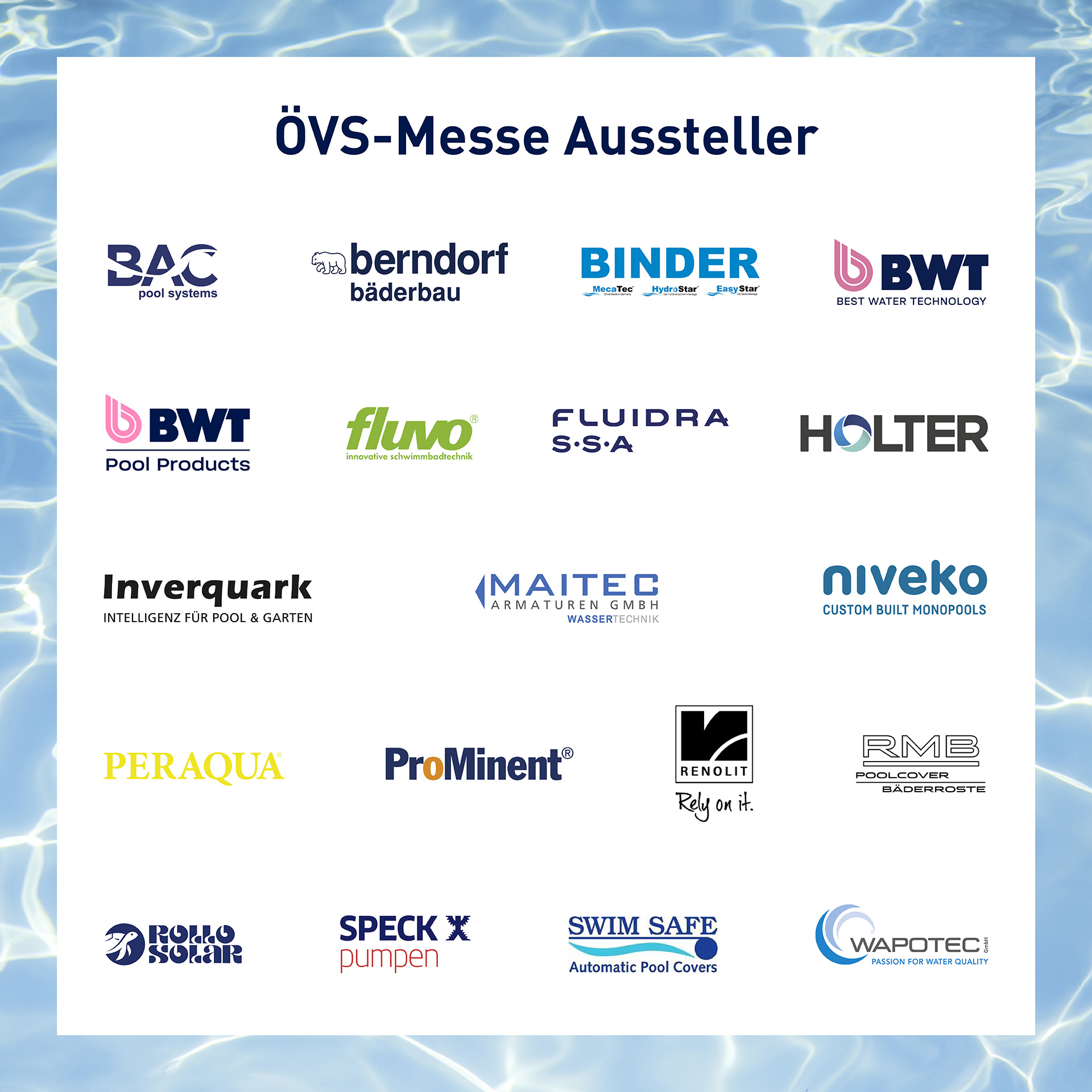 Logos der Aussteller