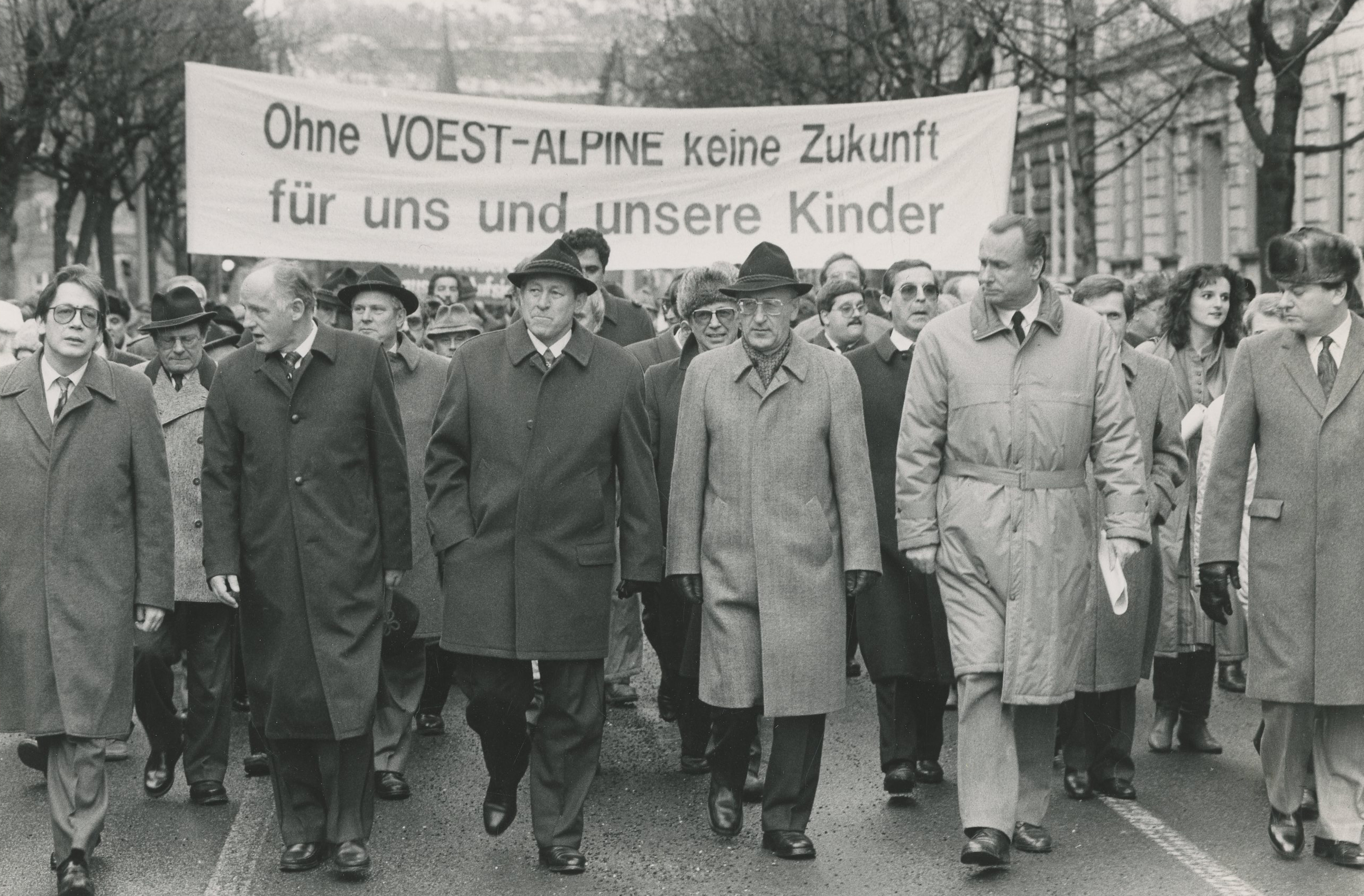 Verstaatlichungsdemo in Leoben