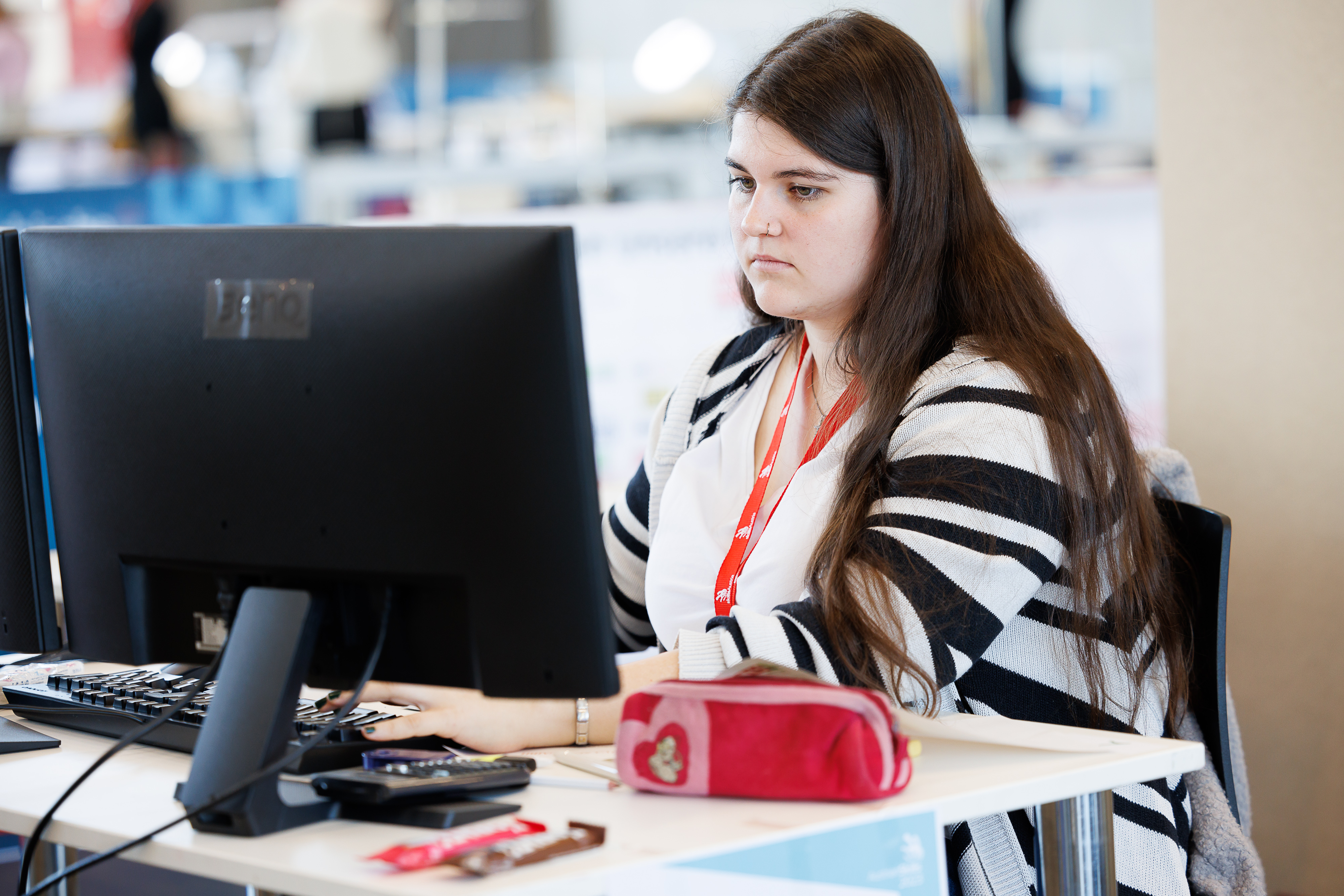 Volle Konzentration: Nadine Pressl siegte bei den Spediteuren.