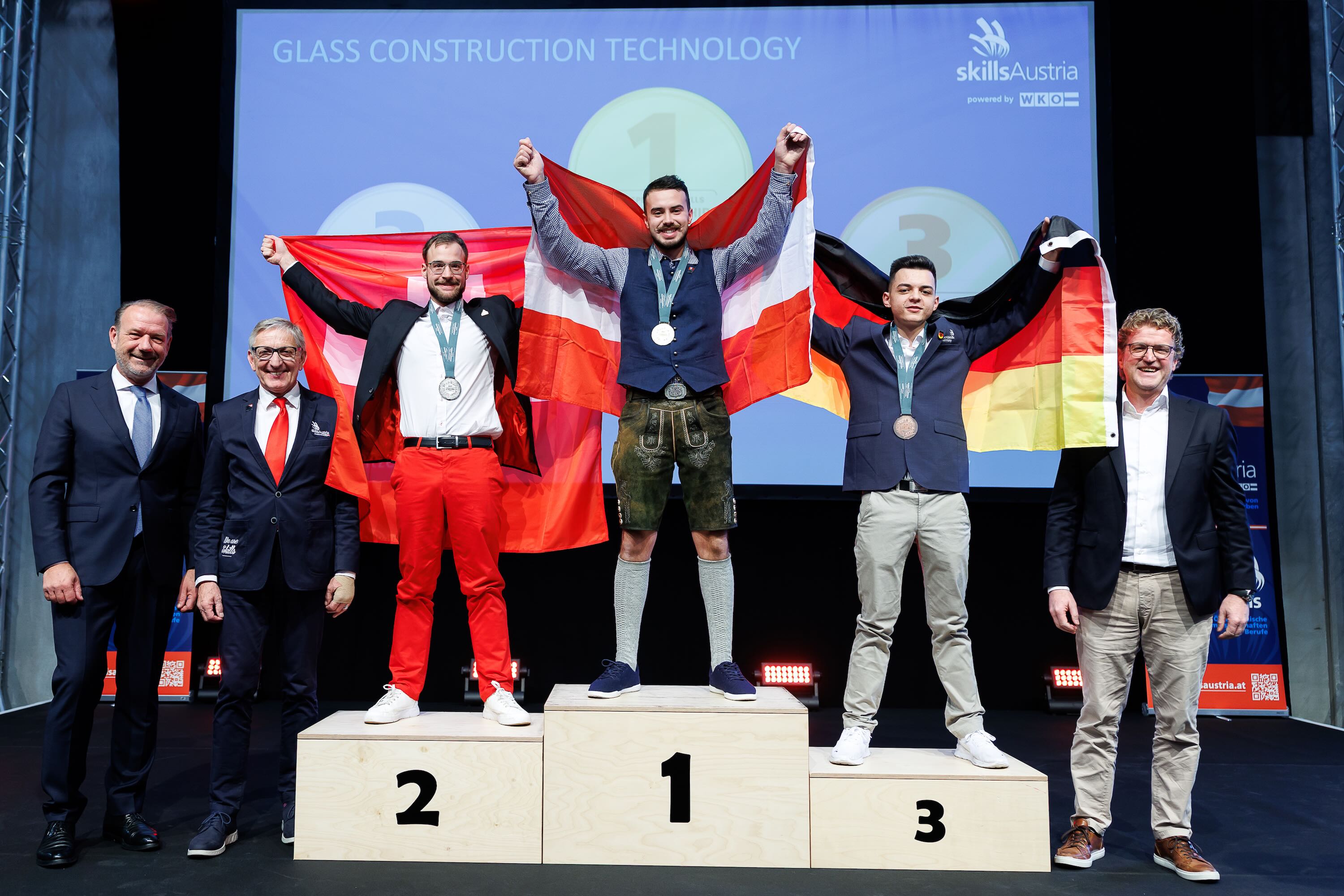 AustrianSkills: Der Steirer Marcel Resch sicherte sich EM-Gold in der Glasbautechnik.