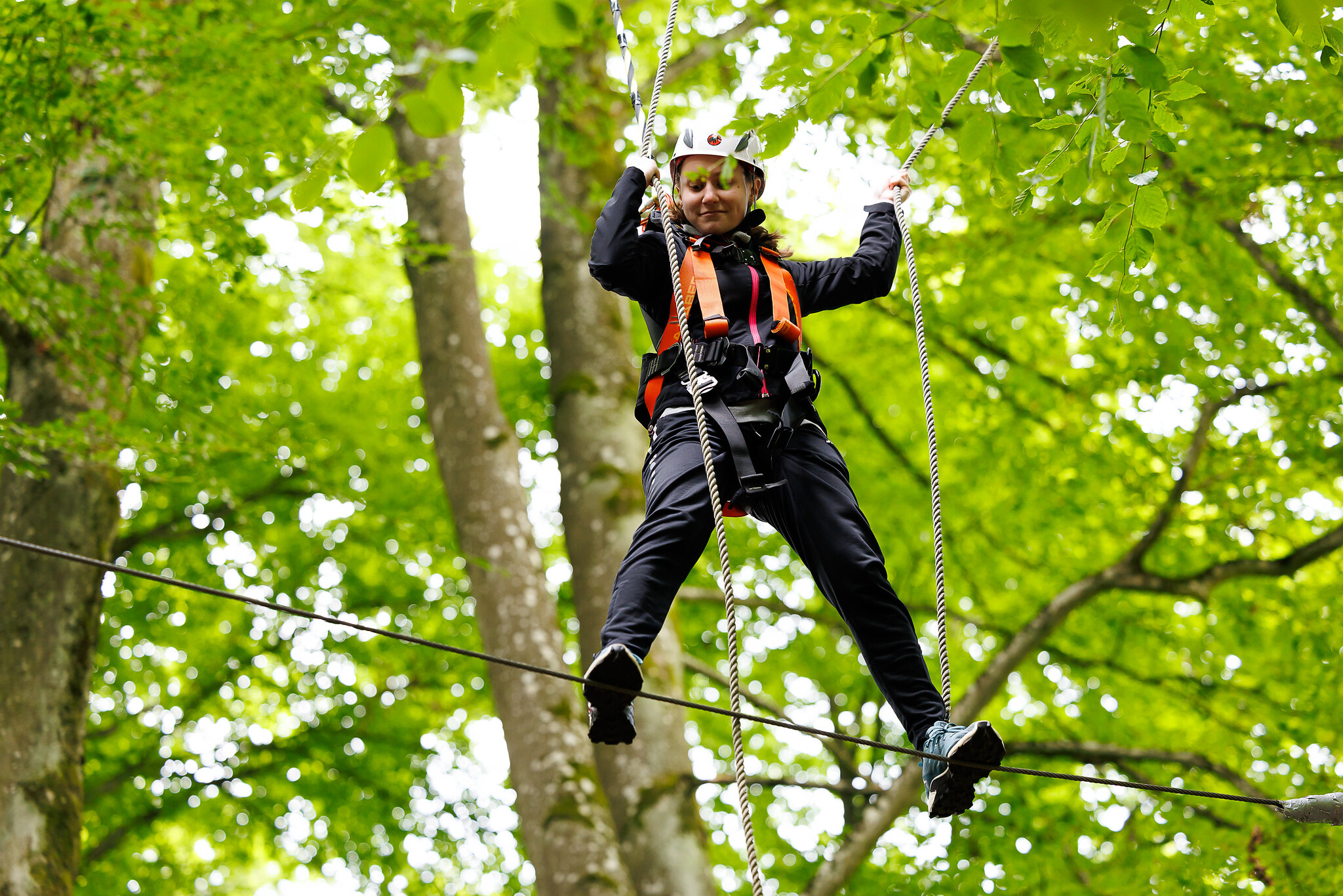 Katharina Höller beim Klettern