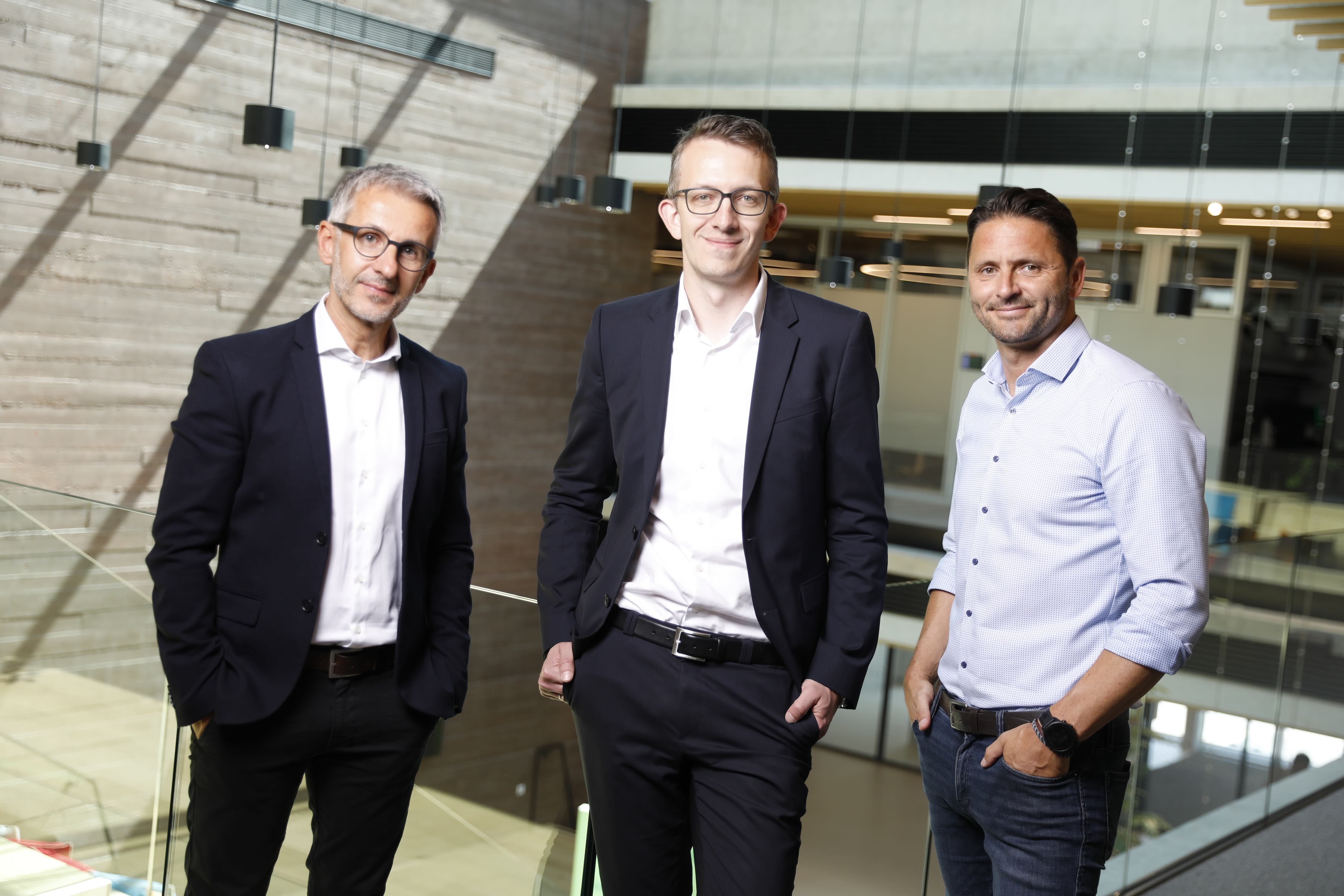 Komptech-Crew: Ewald Konrad, Christoph Feyerer, Bernhard Muhr (v. l.)