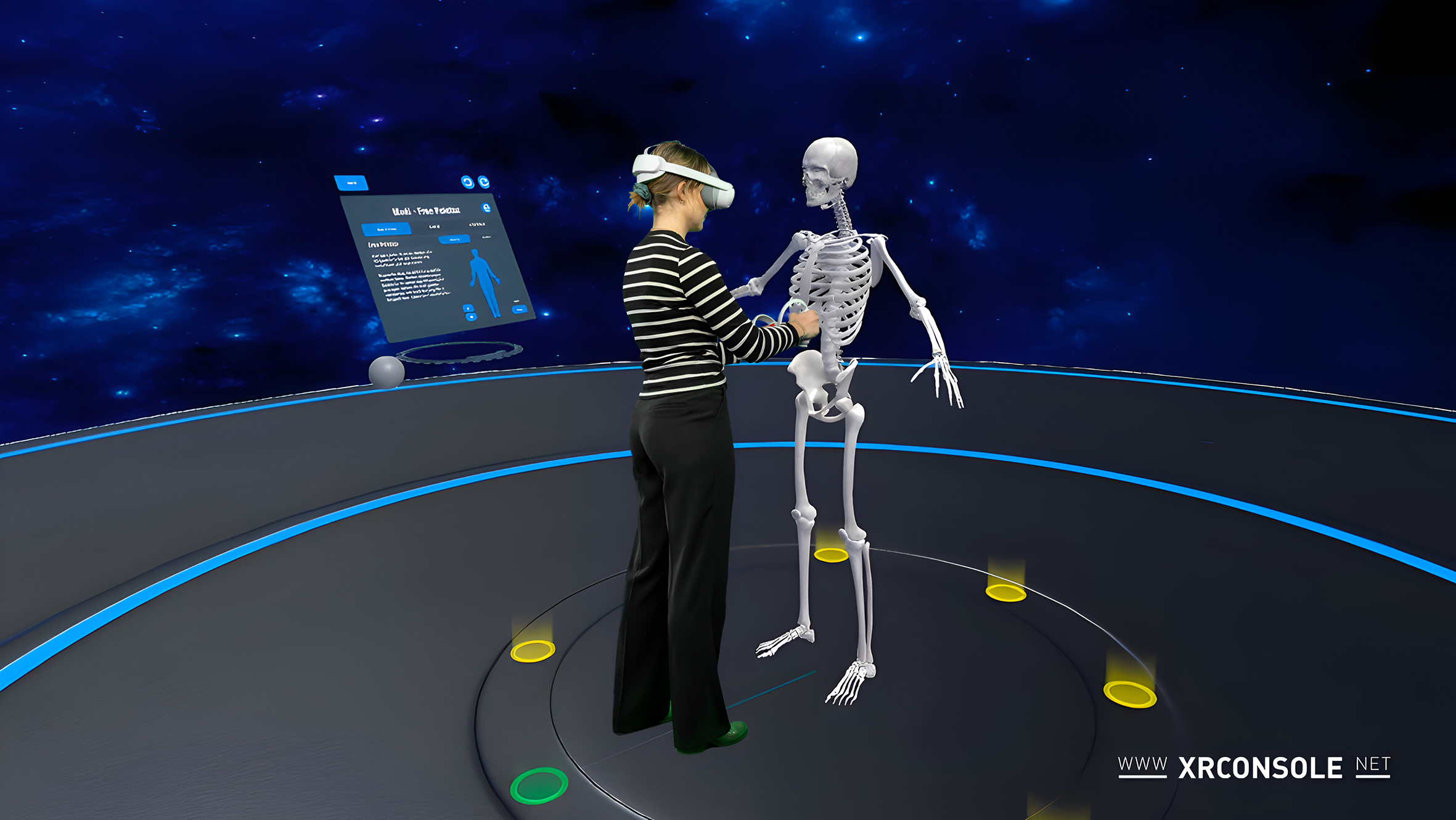 Aufbau eines Skeletts &uuml;ben anhand der VR Brille
