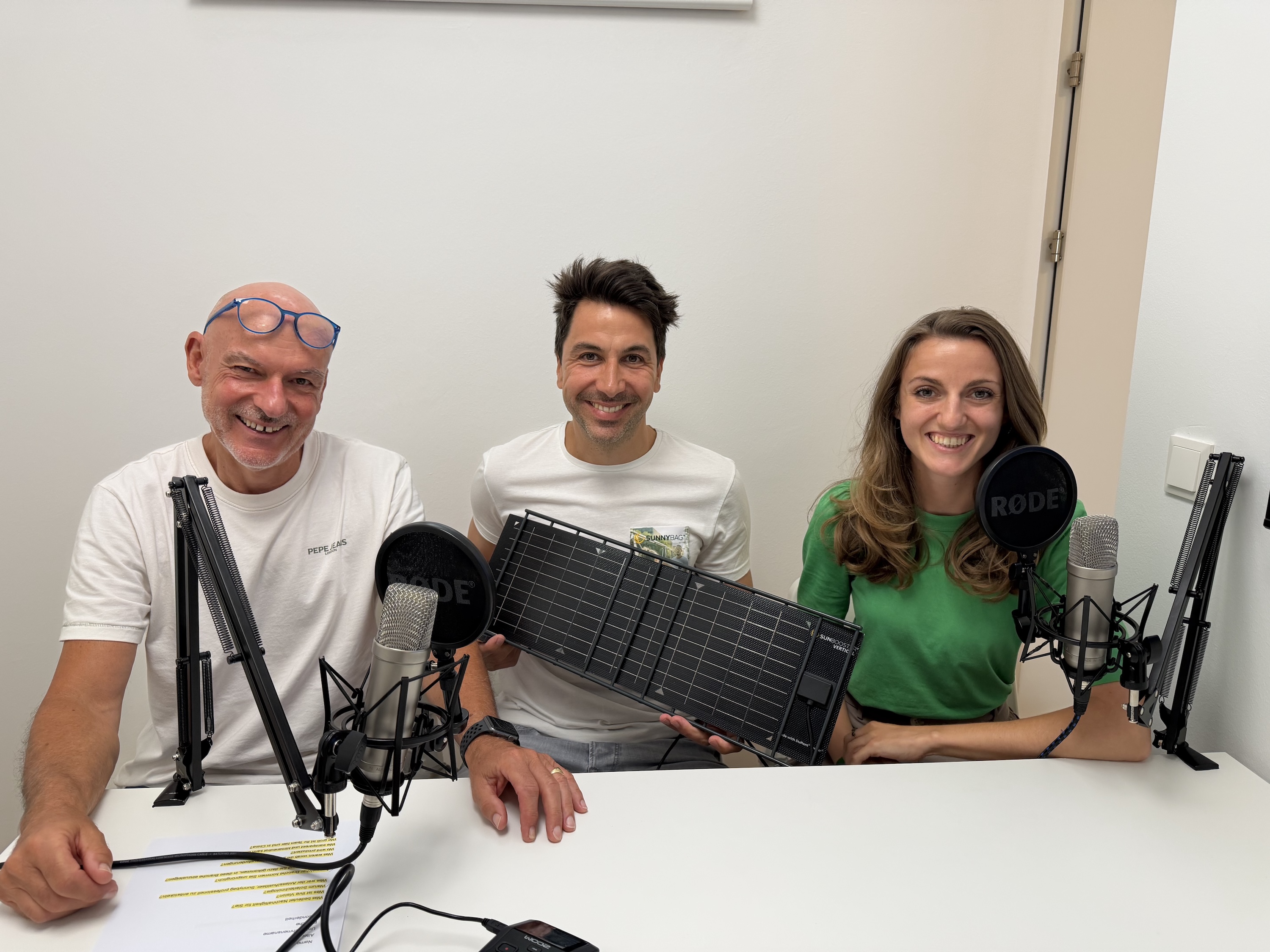 Die Podcast-Aufnahme bei Sunbooster