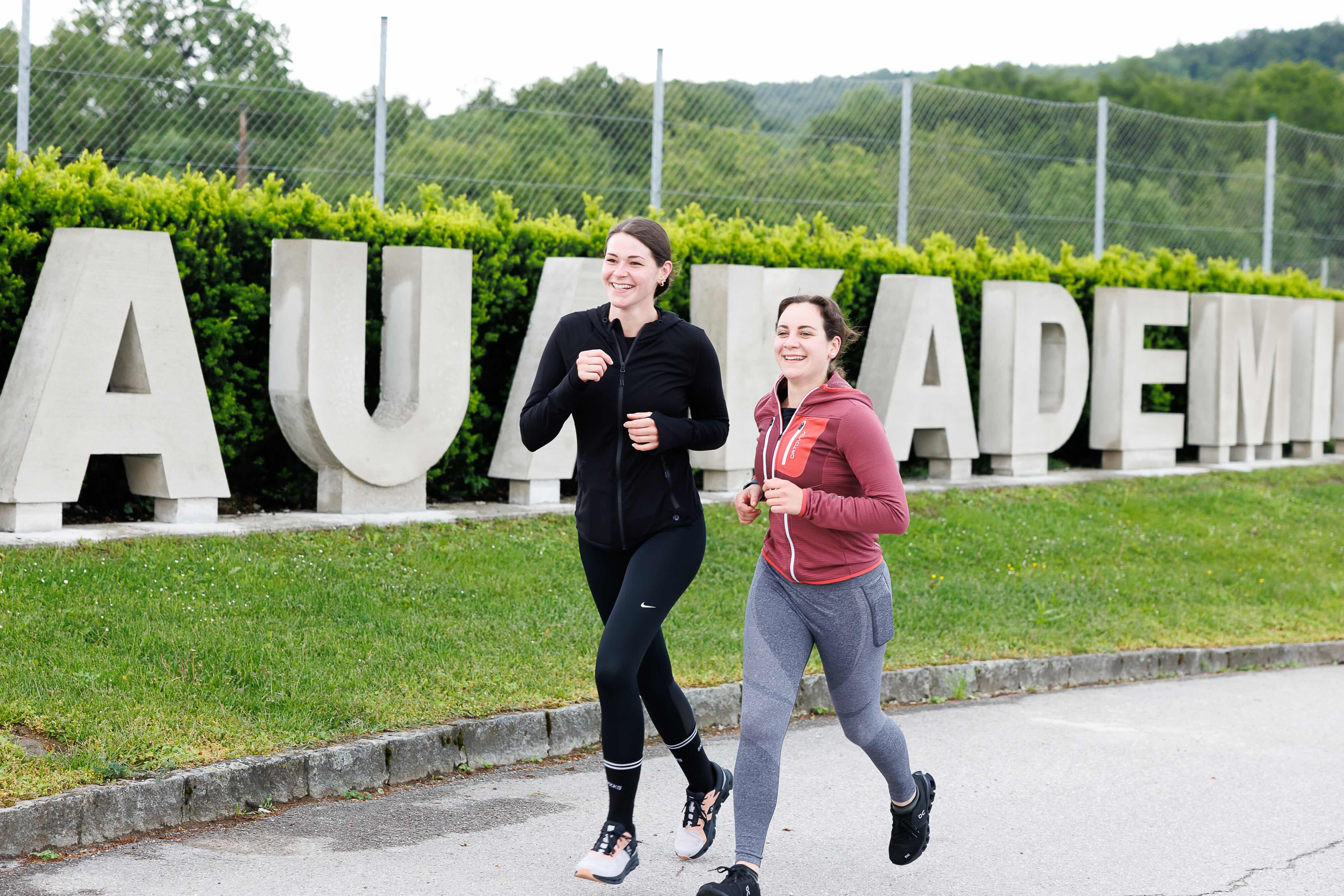 Laufen. Beim Teamseminar arbeiteten die Kandidaten an ihrer Fitness.