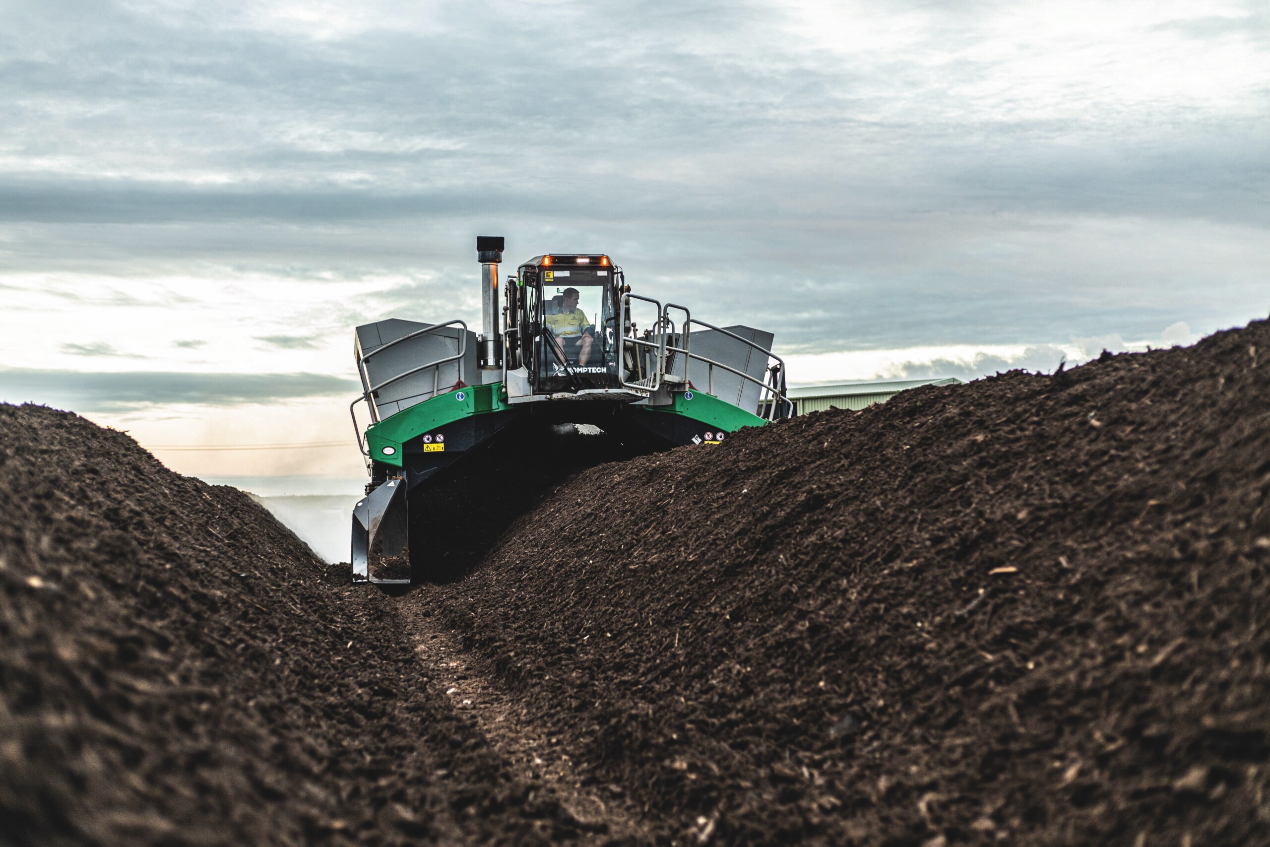 Der Kompostwender Topturn von Komptech