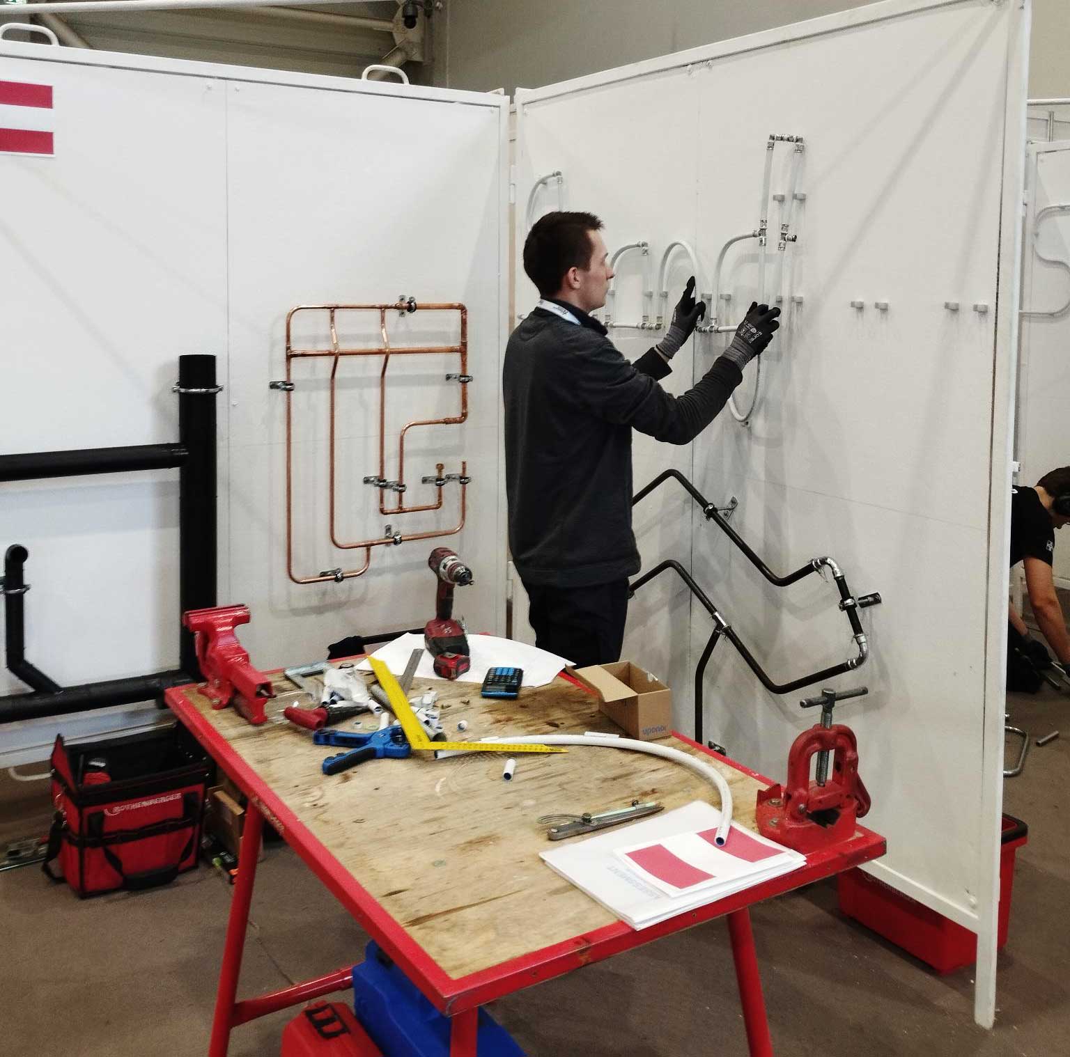 Marcel Riener beim Training f&uuml;r die WorldSkills 2026