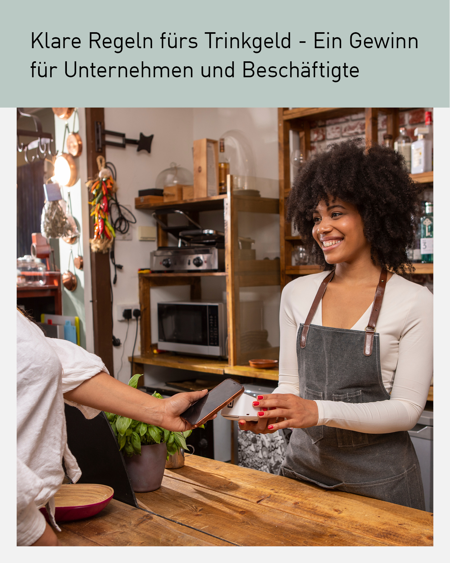 Trinkgeld digital übergeben: Die neue bundesweite Regelung bringt Klarheit und Sicherheit für Gastronomie, Hotellerie und Dienstleistungsbetrieb