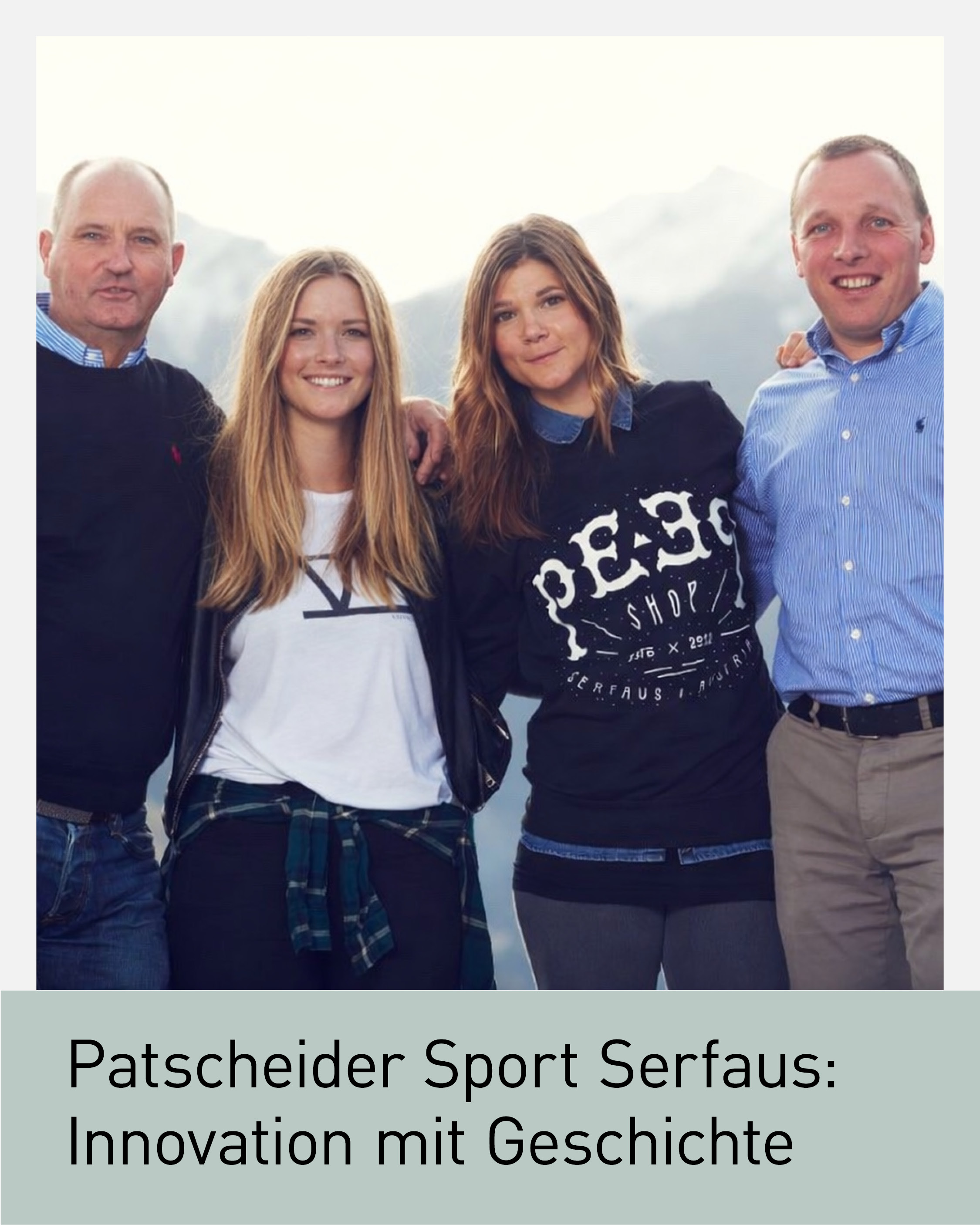 Die Geschichte des touristischen Genussgebietes Serfaus ist so eng mit der Geschichte des Unternehmens Patscheider Sport verbunden, dass die eine ohne die andere nicht denkbar scheint. 50 Jahre lang hat Franz Patscheider mit seinen Ideen &uuml;berzeugt. 