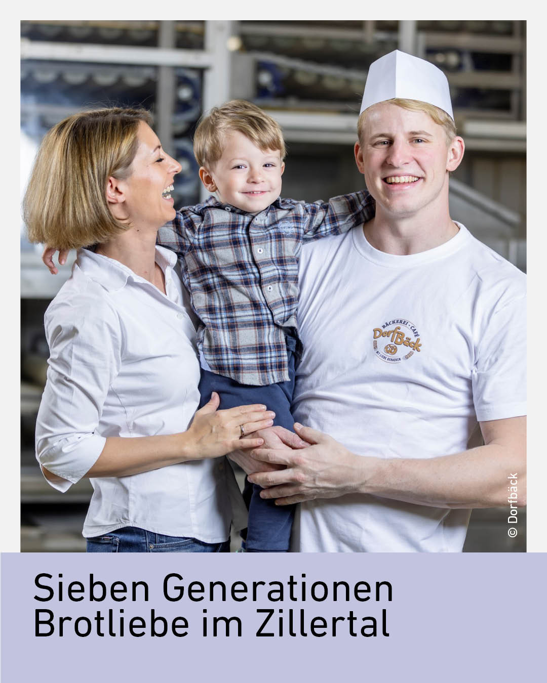 Familie Sailer-Wurm in der Backstube vom Dorfbäack