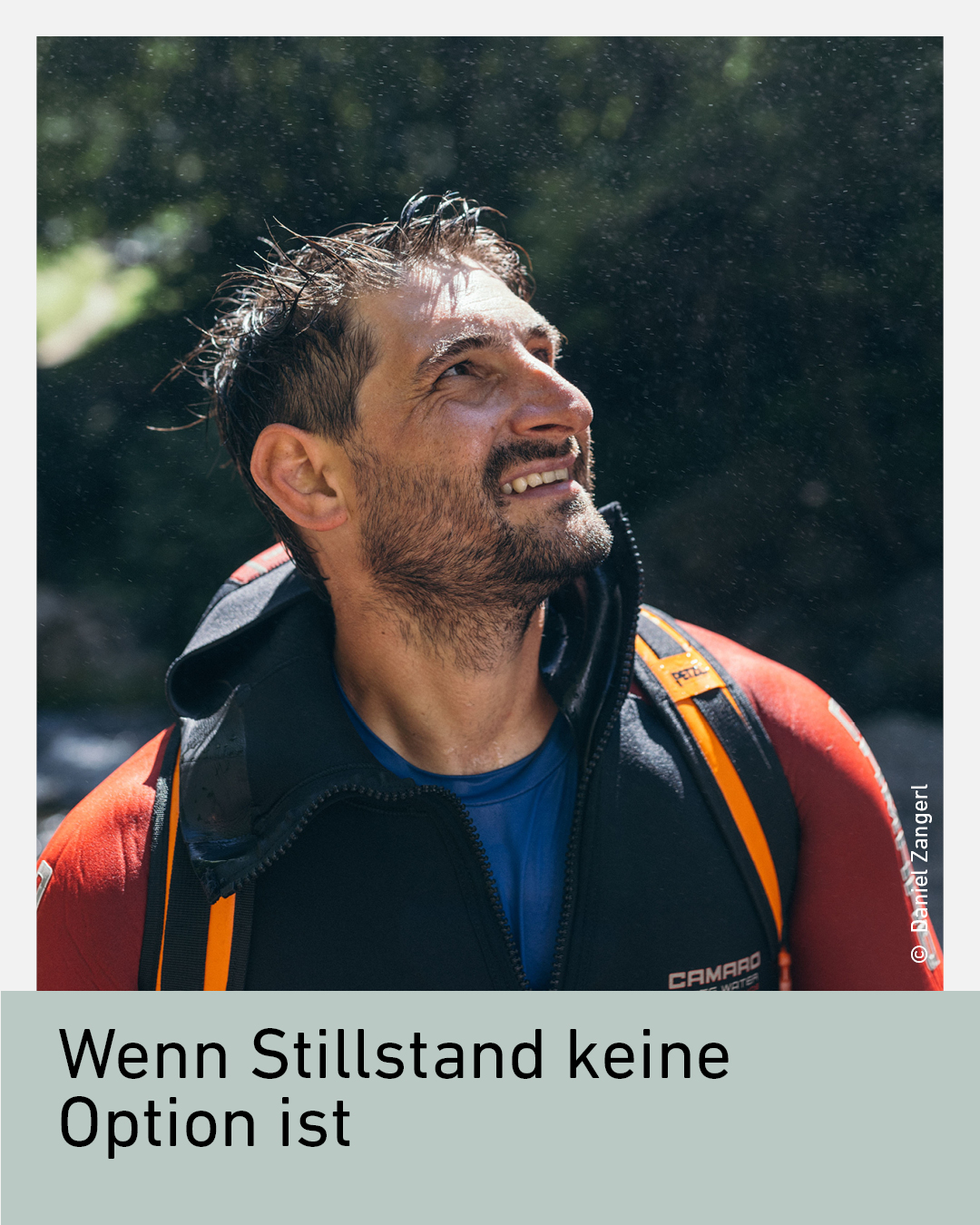 Michael Amprosi von FeelFree Outdoor Professionals an der &Ouml;tztaler Ache &ndash; Unternehmer f&uuml;r Rafting, Canyoning und Outdoorsport in Tirol.