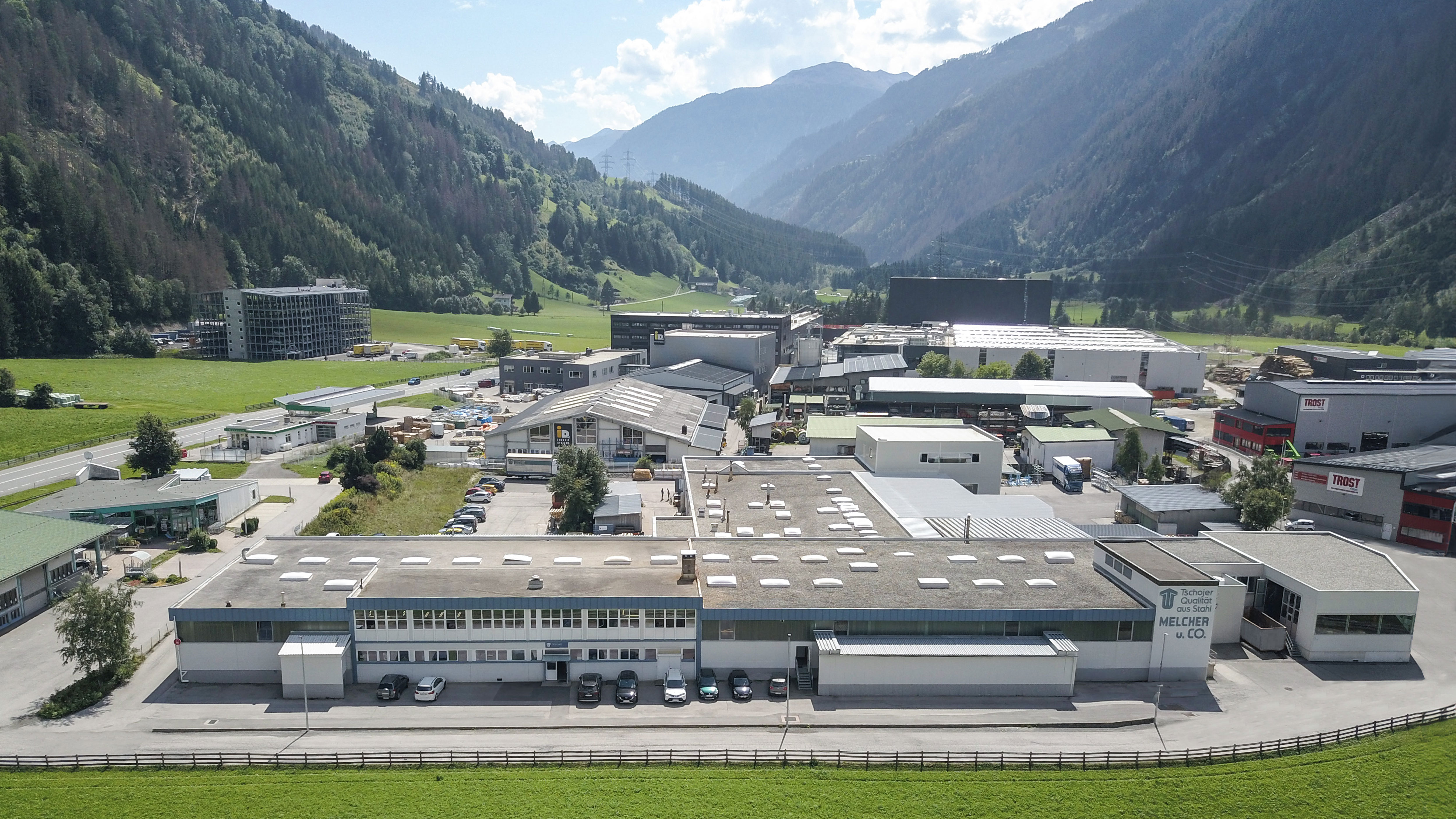 Luftbild des Melcher & CO Firmenstandorts