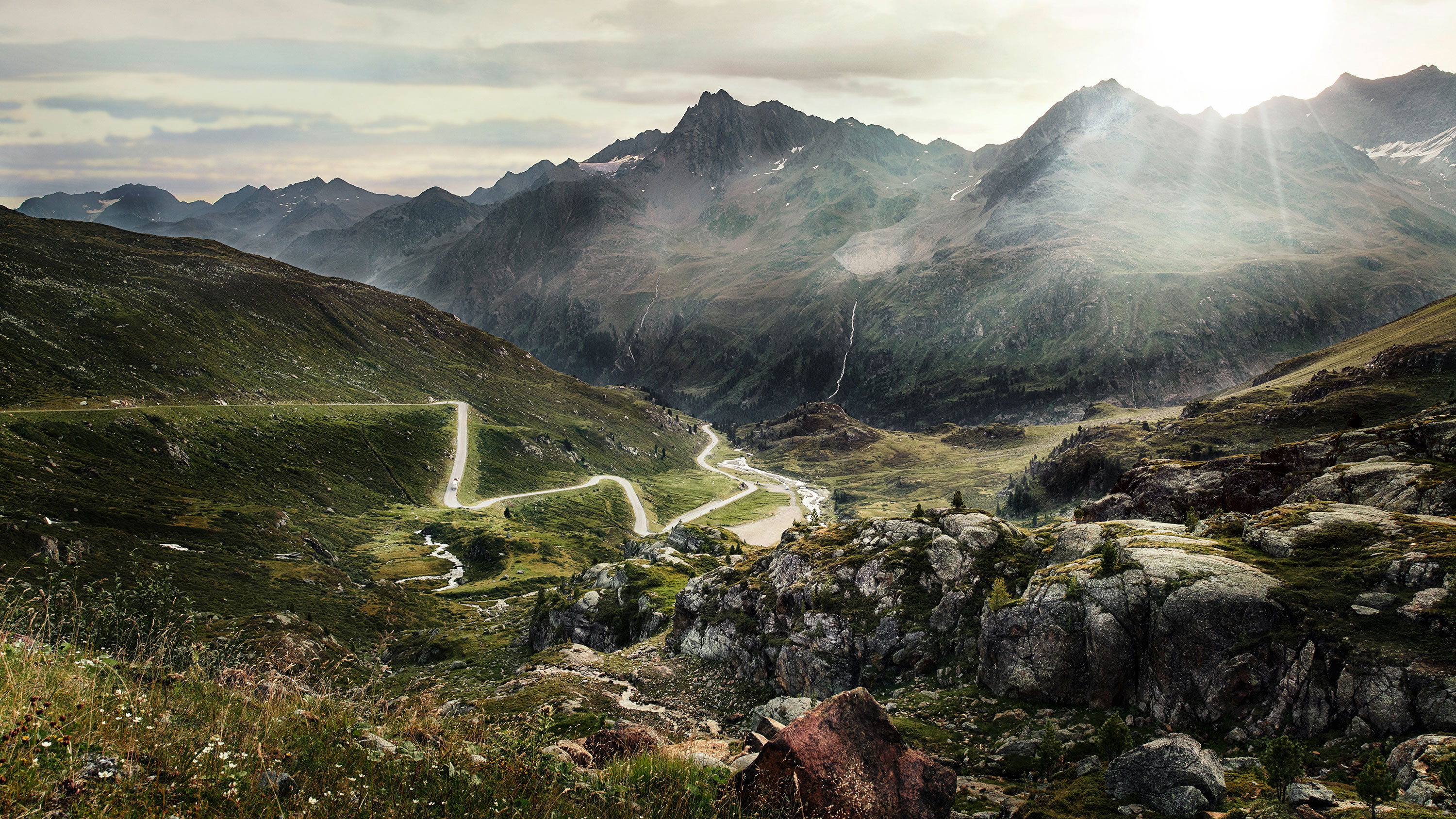 Kaunertaler Gletscherstraße im Sommer