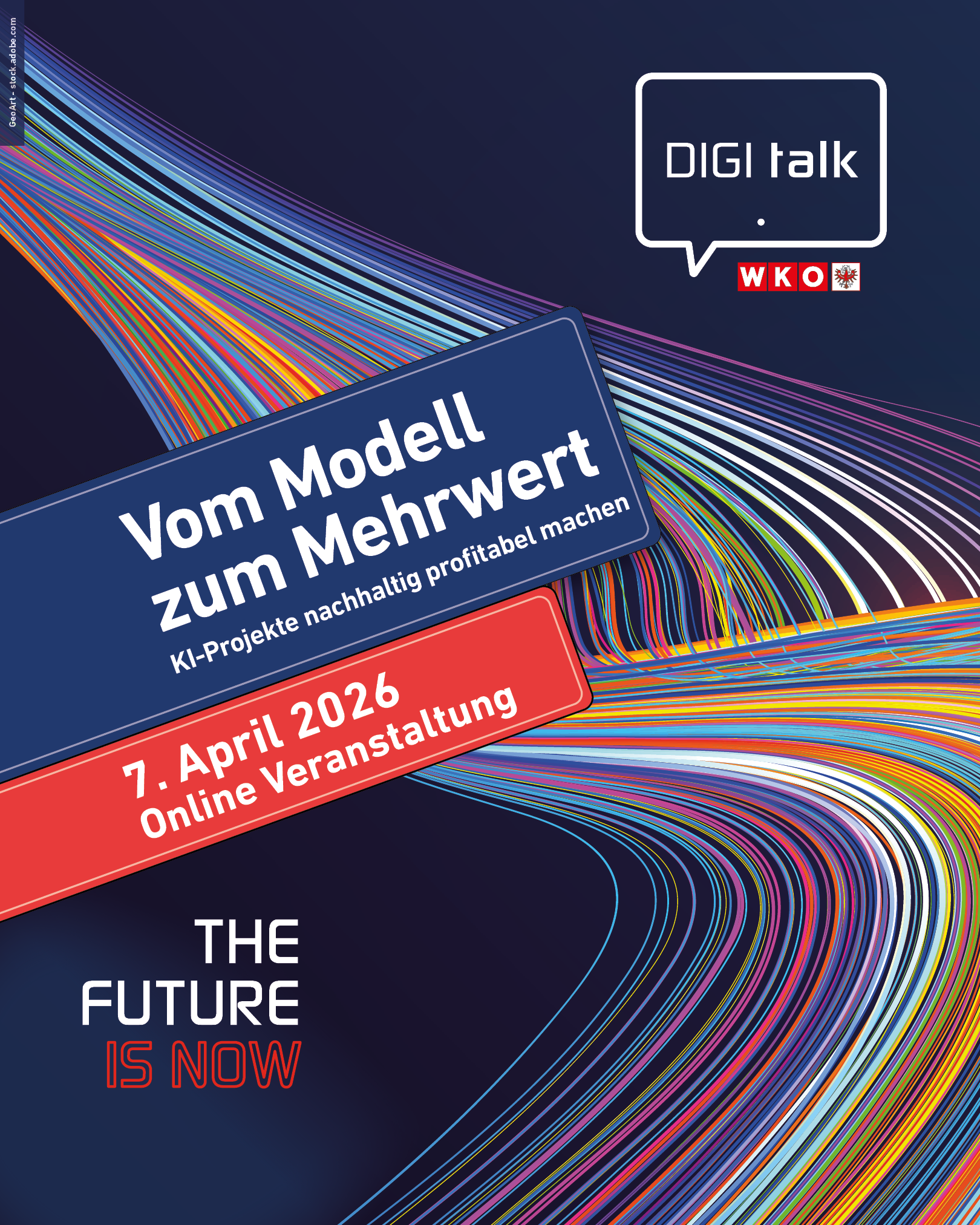 DIGI talk der Wirtschaftskammer Tirol zum Thema KI-Projekte und Machine Learning. Online Veranstaltung am 7. April 2026 &bdquo;Vom Modell zum Mehrwert&ldquo; mit Fokus auf MLOps, CRISP-ML(Q), KI-Projektmanagement und nachhaltige Umsetzung von K&uuml;nstlicher Intelligenz in Unternehmen