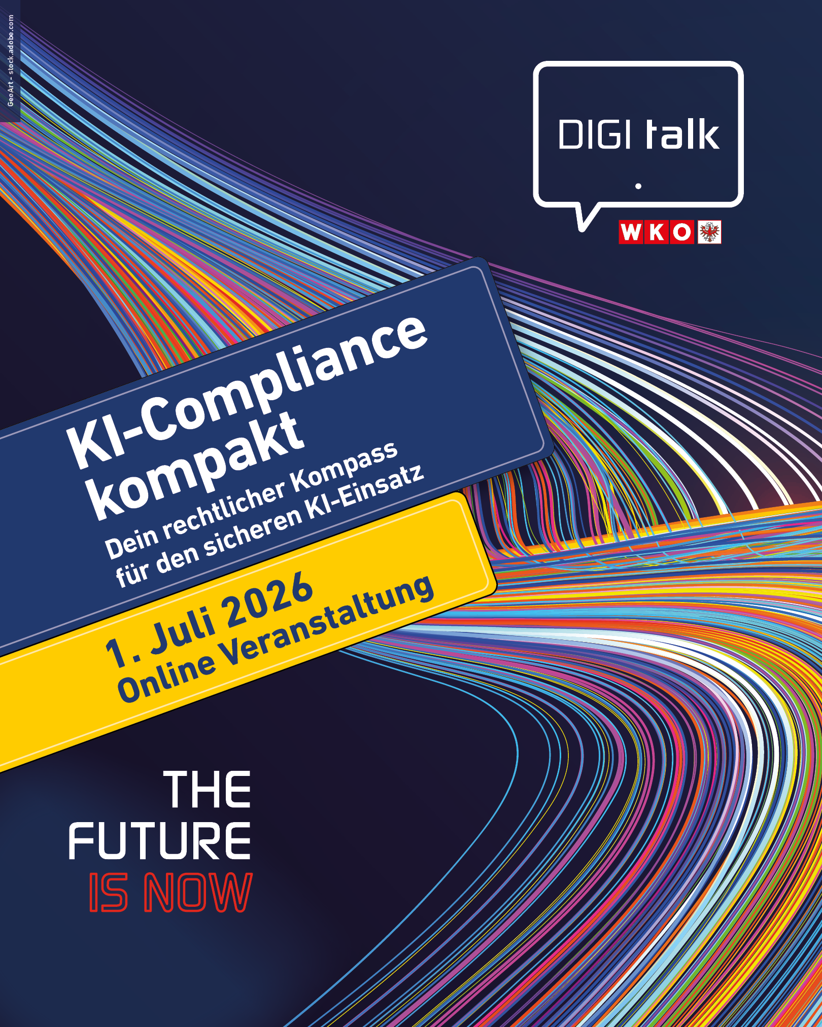 Digi Talk der Wirtschaftskammer &Ouml;sterreich zum Thema KI-Compliance kompakt. Online-Veranstaltung am 1. Juli 2026 mit Informationen zum rechtssicheren Einsatz von K&uuml;nstlicher Intelligenz, AI Compliance, KI-Regulierung, EU AI Act und digitaler Transformation f&uuml;r Unternehmen.