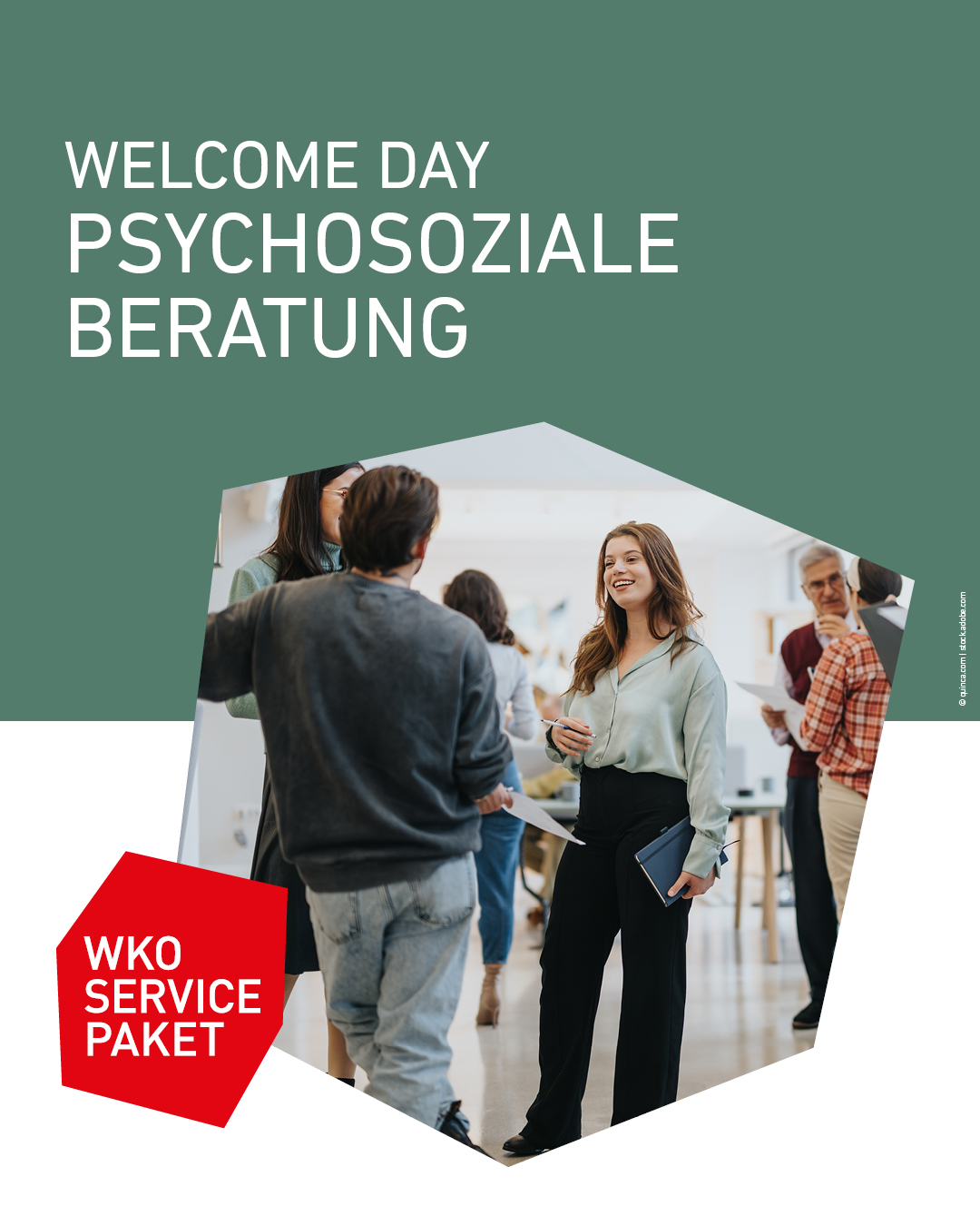 Teilnehmer:innen im fachlichen Austausch bei einer Netzwerkveranstaltung. Der Welcome Day 2026 der Wirtschaftskammer Tirol f&uuml;r psychosoziale Beratung bietet Impulsvortr&auml;ge, Mentoring, Marketingwissen und Networking f&uuml;r Gr&uuml;nder:innen und Berufseinsteiger:innen.