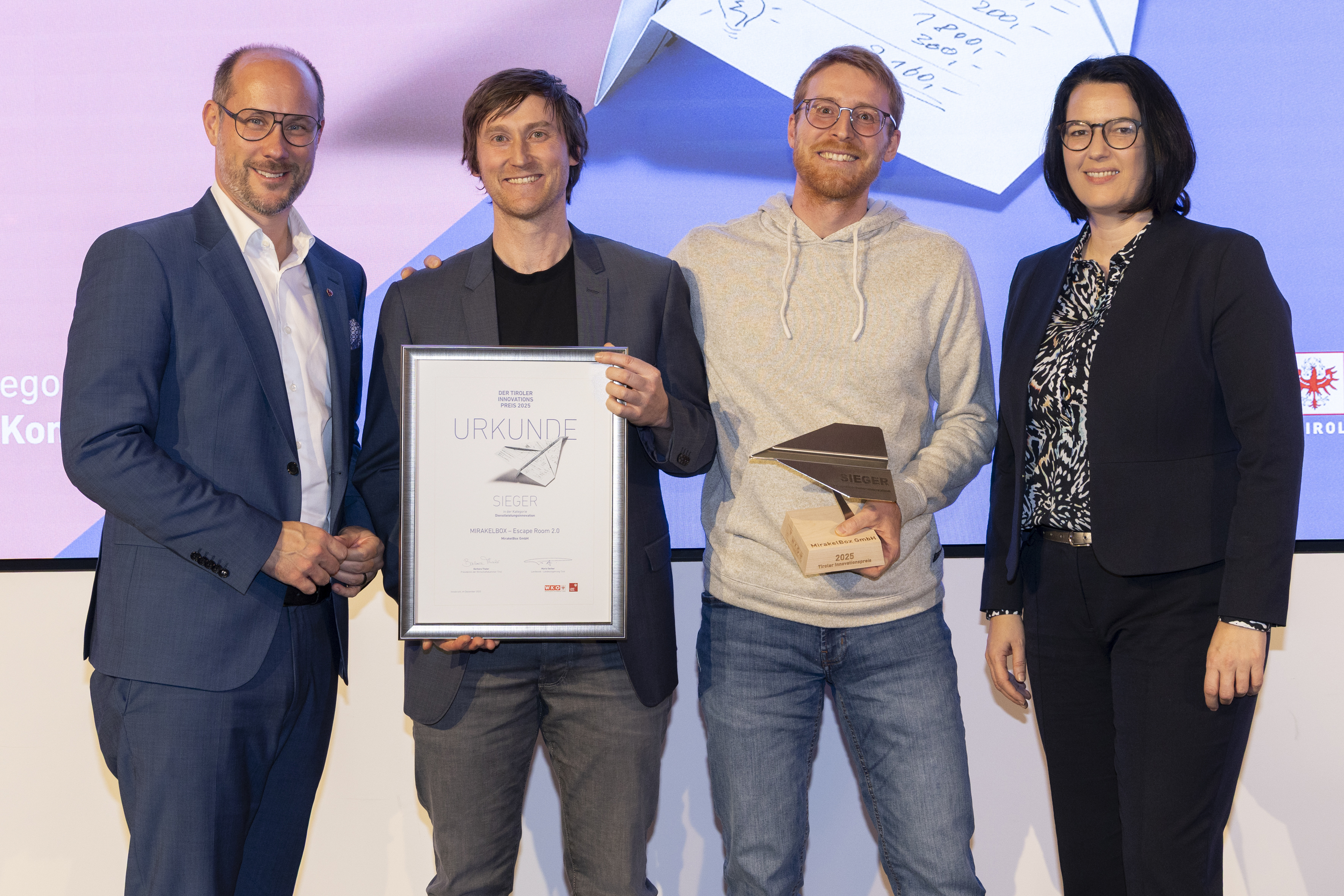 Kategorie „Dienstleistungsinnovation“ Gewinner MIRAKELBOX